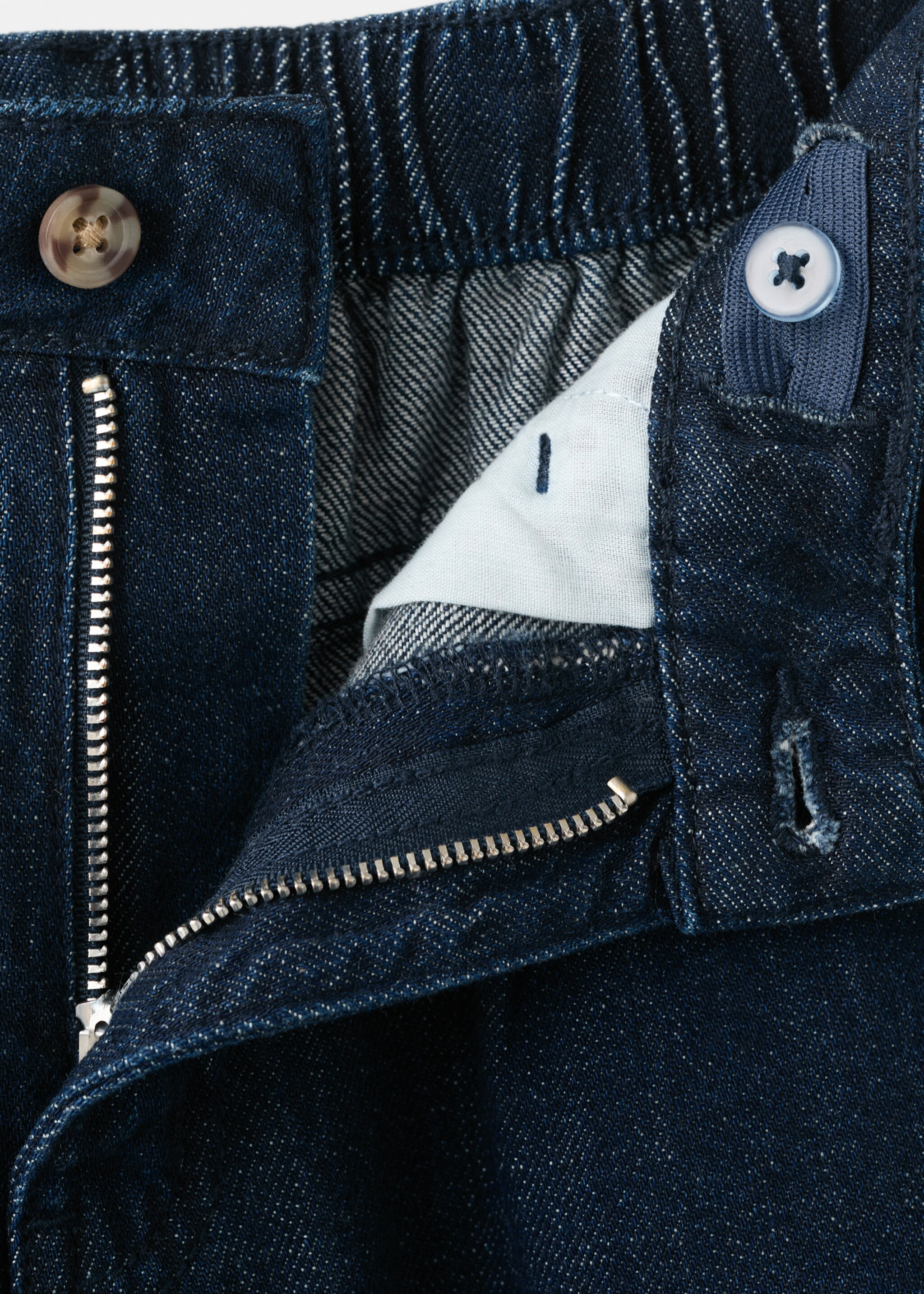 Wide Leg-Jeans - Detail des Artikels 8, Dunkelblau. Ref: 27095147-00.