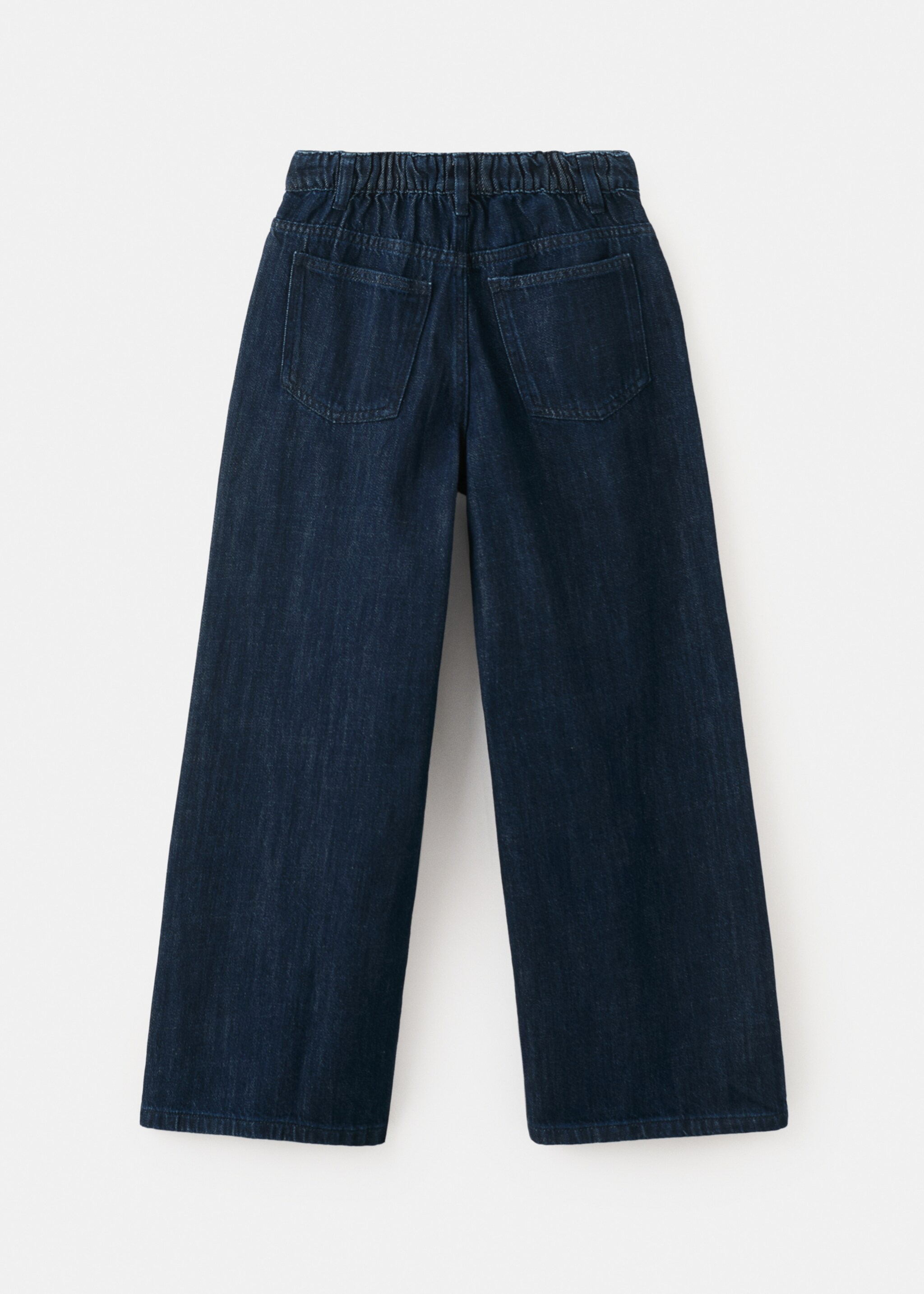 Wide Leg-Jeans - Rückseite des Artikels, Dunkelblau. Ref: 27095147-00.