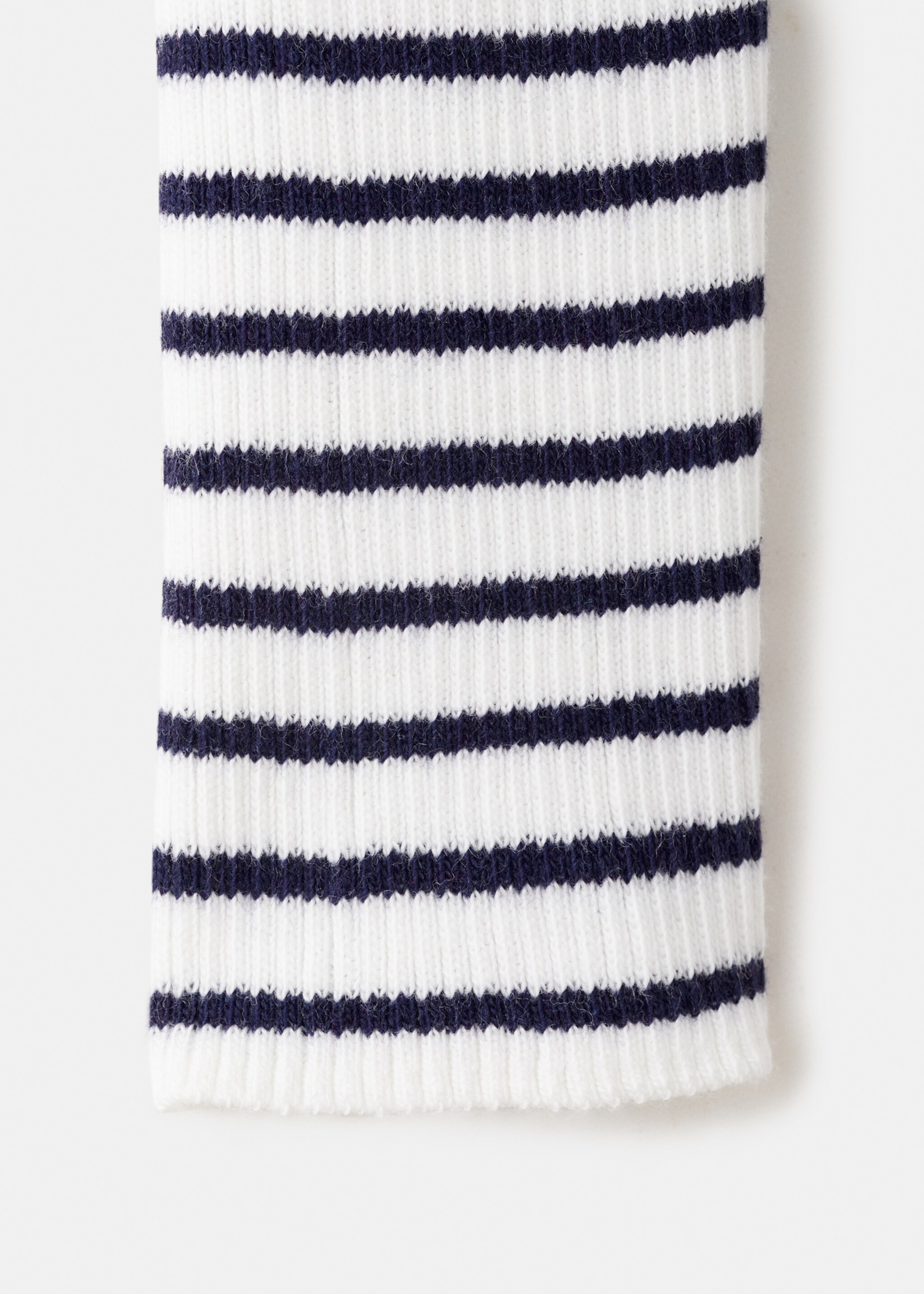 Striped knitted cardigan - Details of the article 0, Off White. Ref: 27095148-00.
