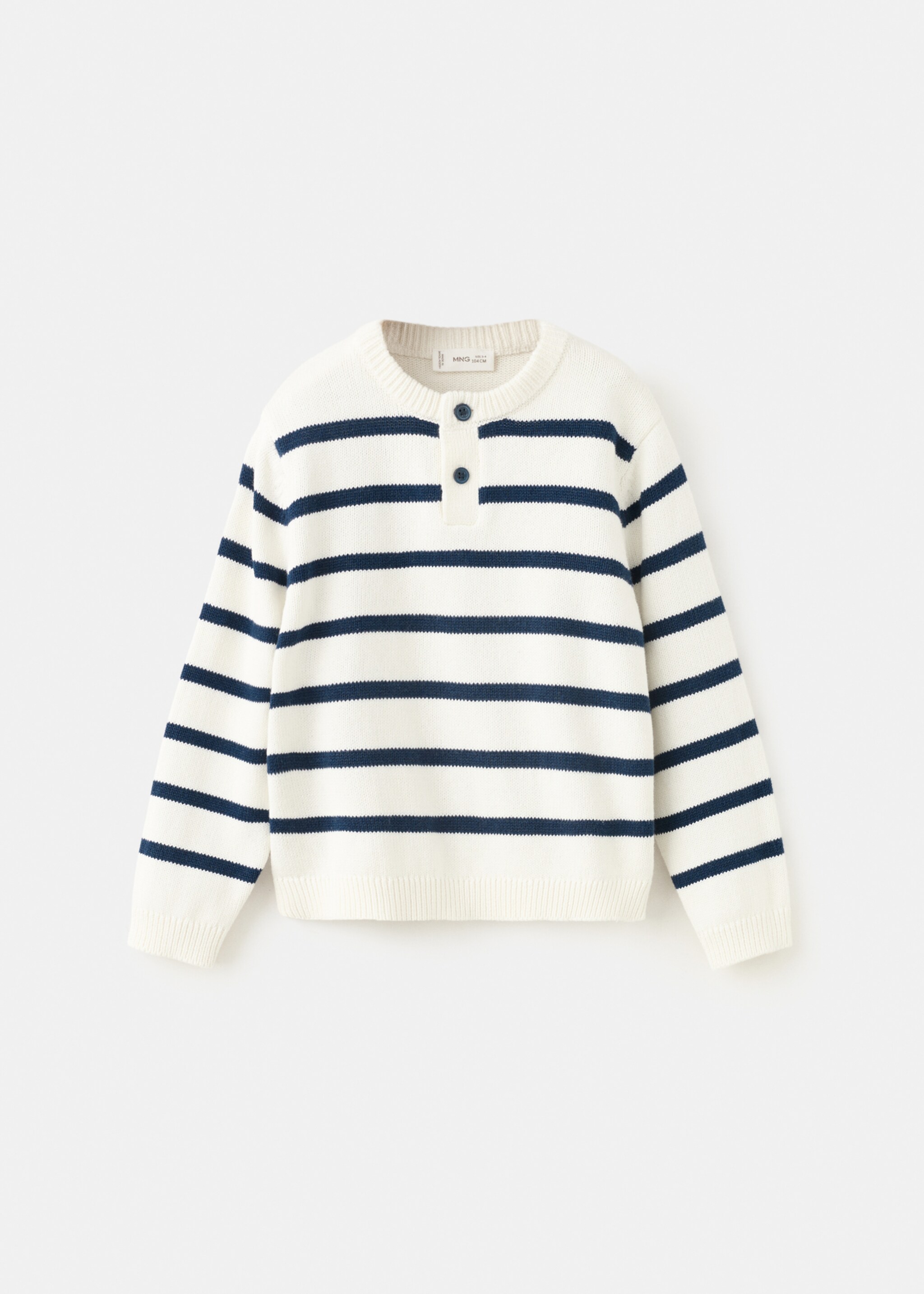 Jersey punto rayas - Artículo sin modelo, Blanco roto. Ref: 27095149-00.