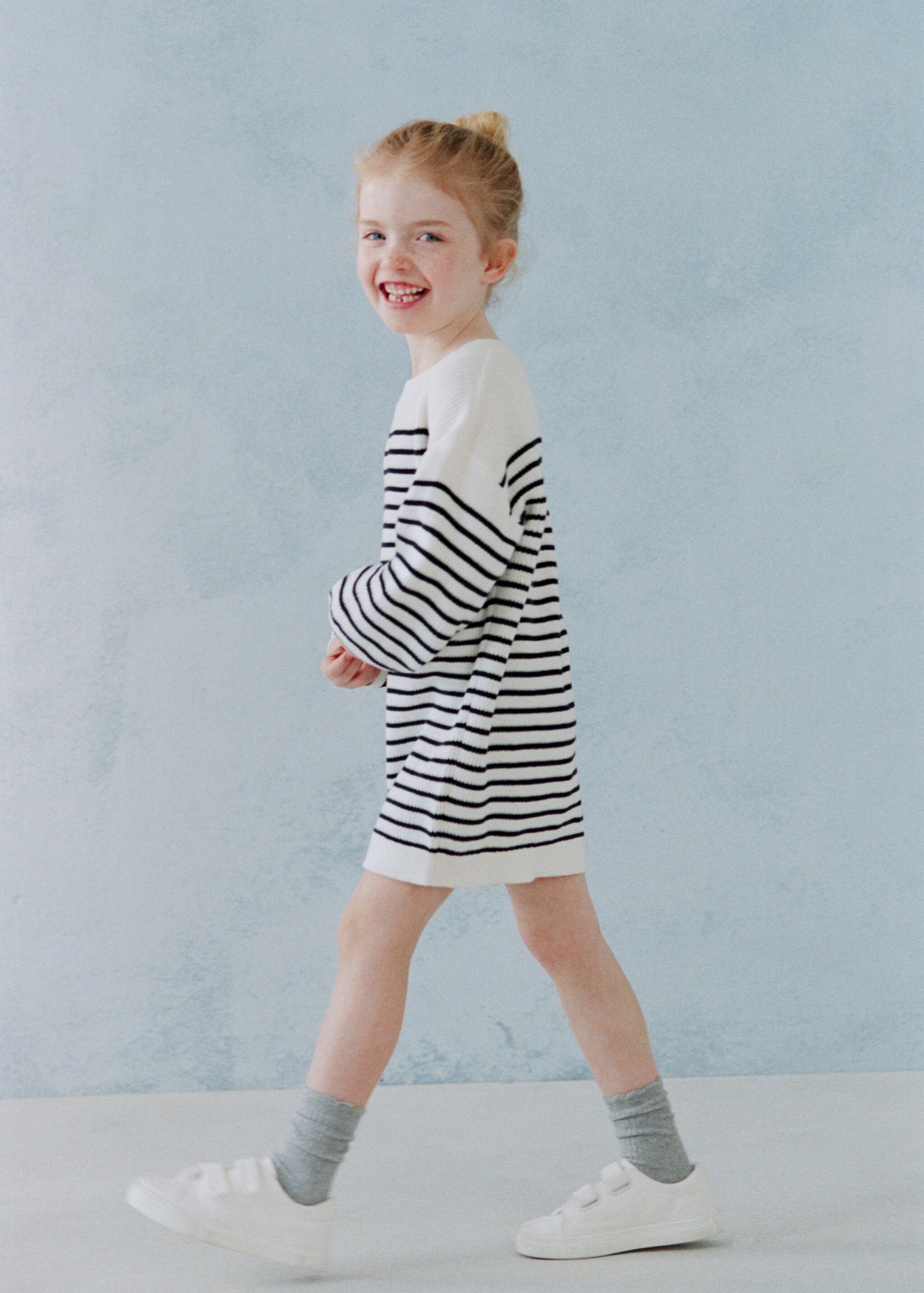 Knit midi dress - Details of the article 5, Off White. Ref: 27095150-00.