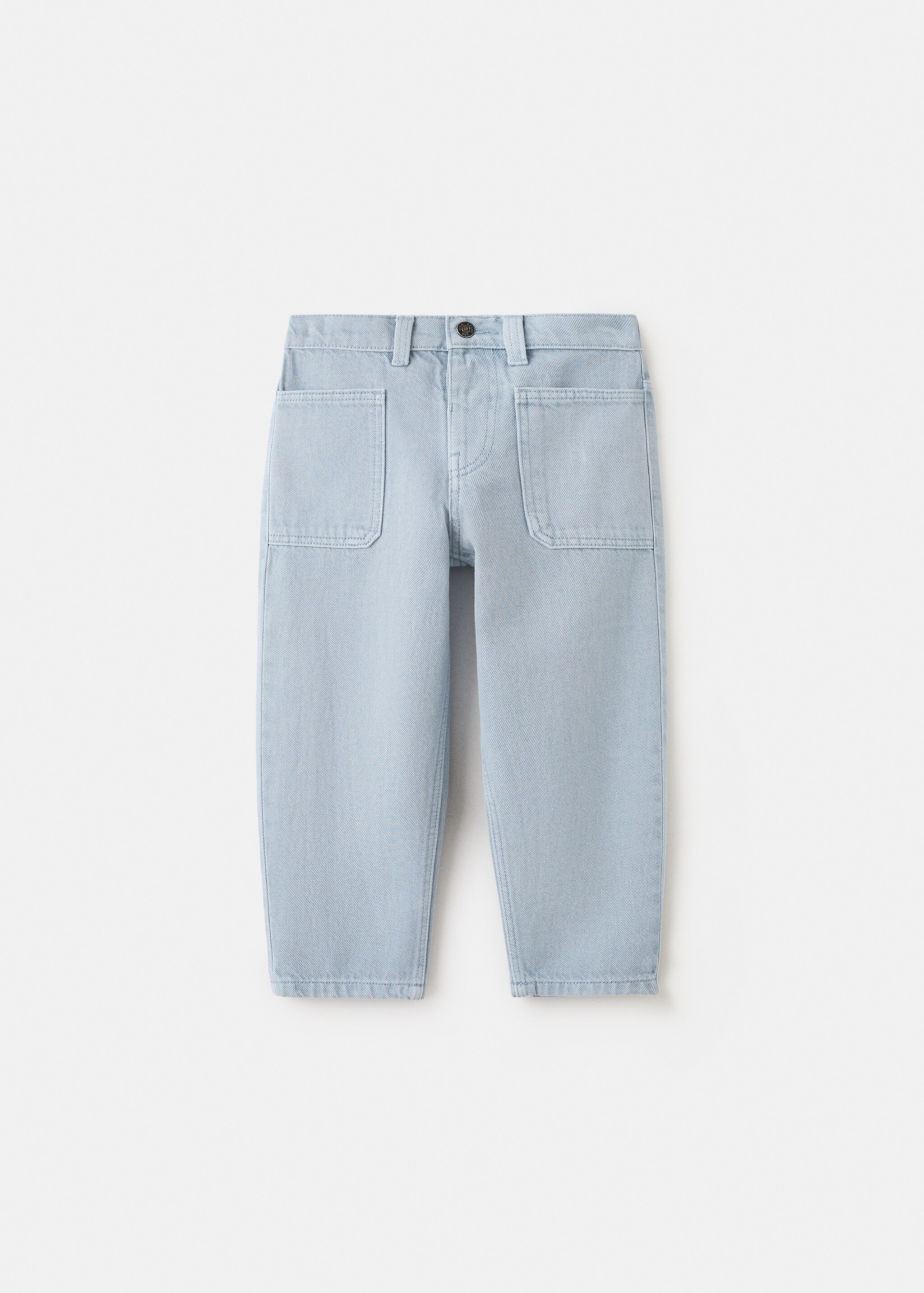 Straight jeans with elasticated waistband - Article without model, China Blue. Ref: 27095151-00.