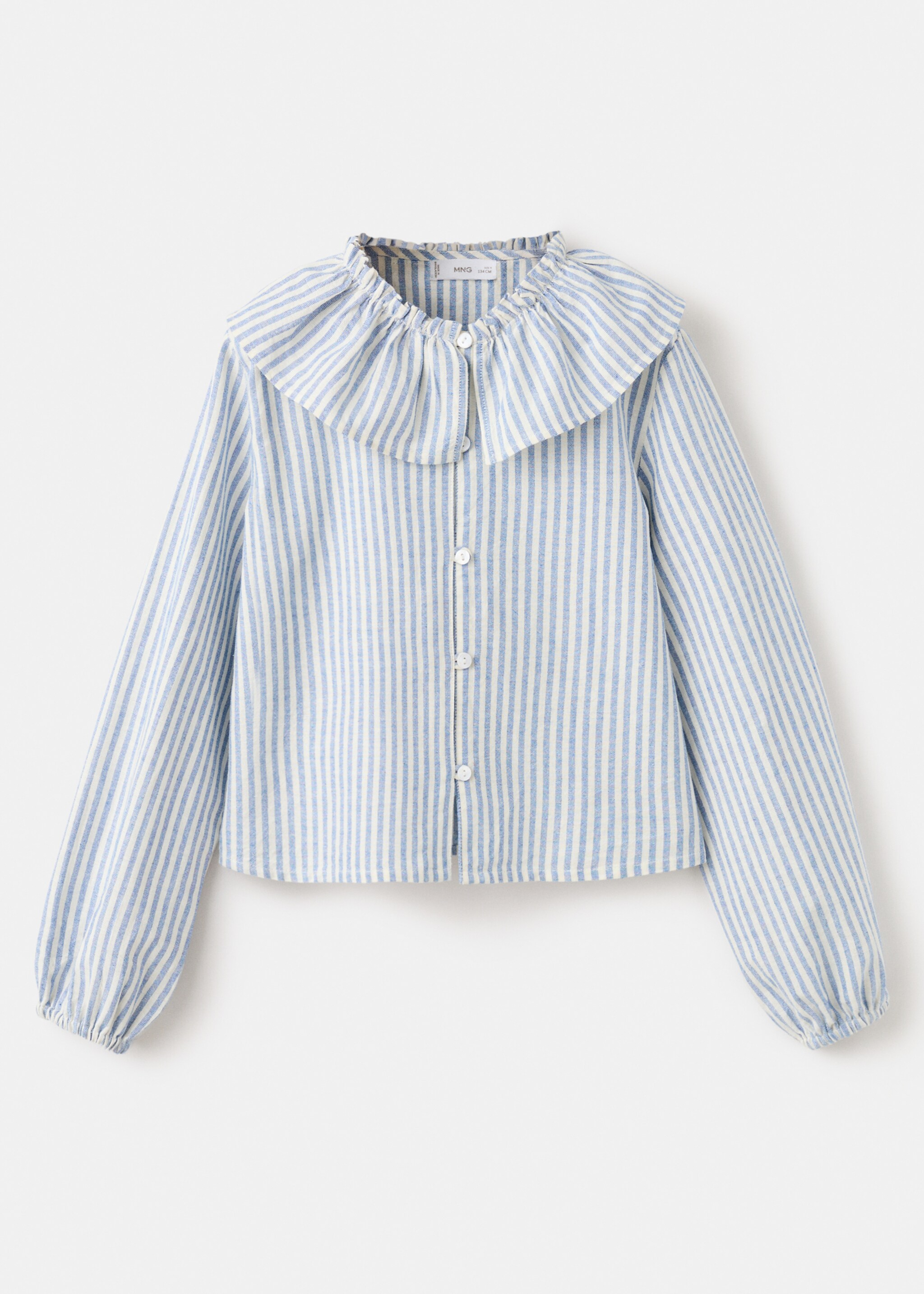 Camisa cuello babydoll - Artículo sin modelo, Azul. Ref: 27095152-00.