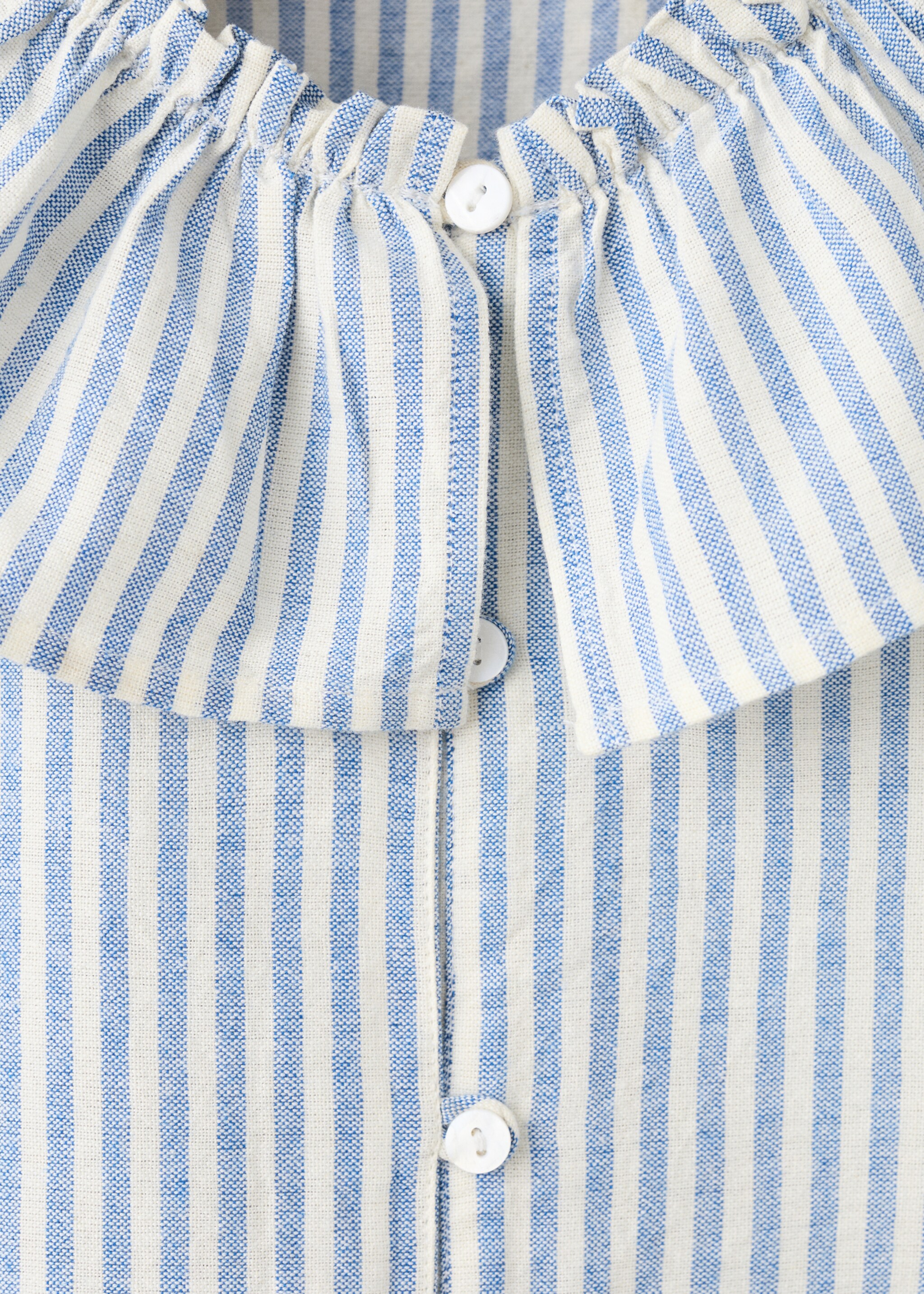 Camisa cuello babydoll - Detalle del artículo 8, Azul. Ref: 27095152-00.