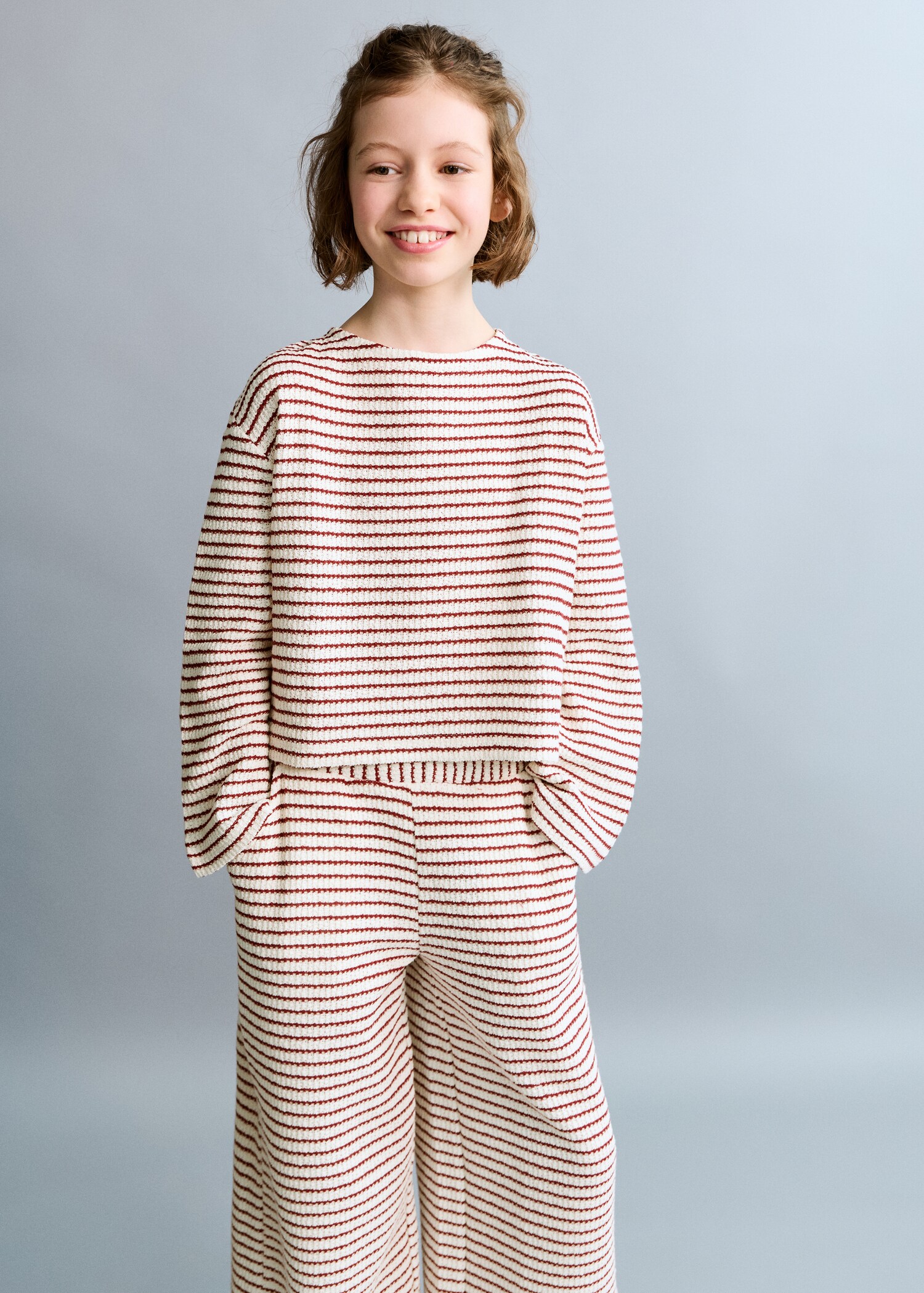 Knitted cropped sweater - Medium plane