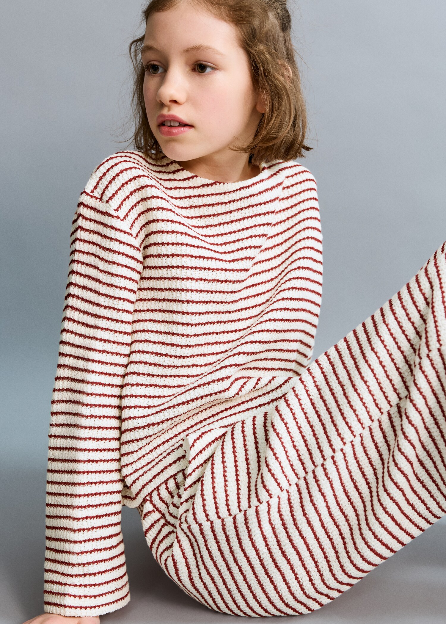 Knitted cropped sweater - Details of the article 1