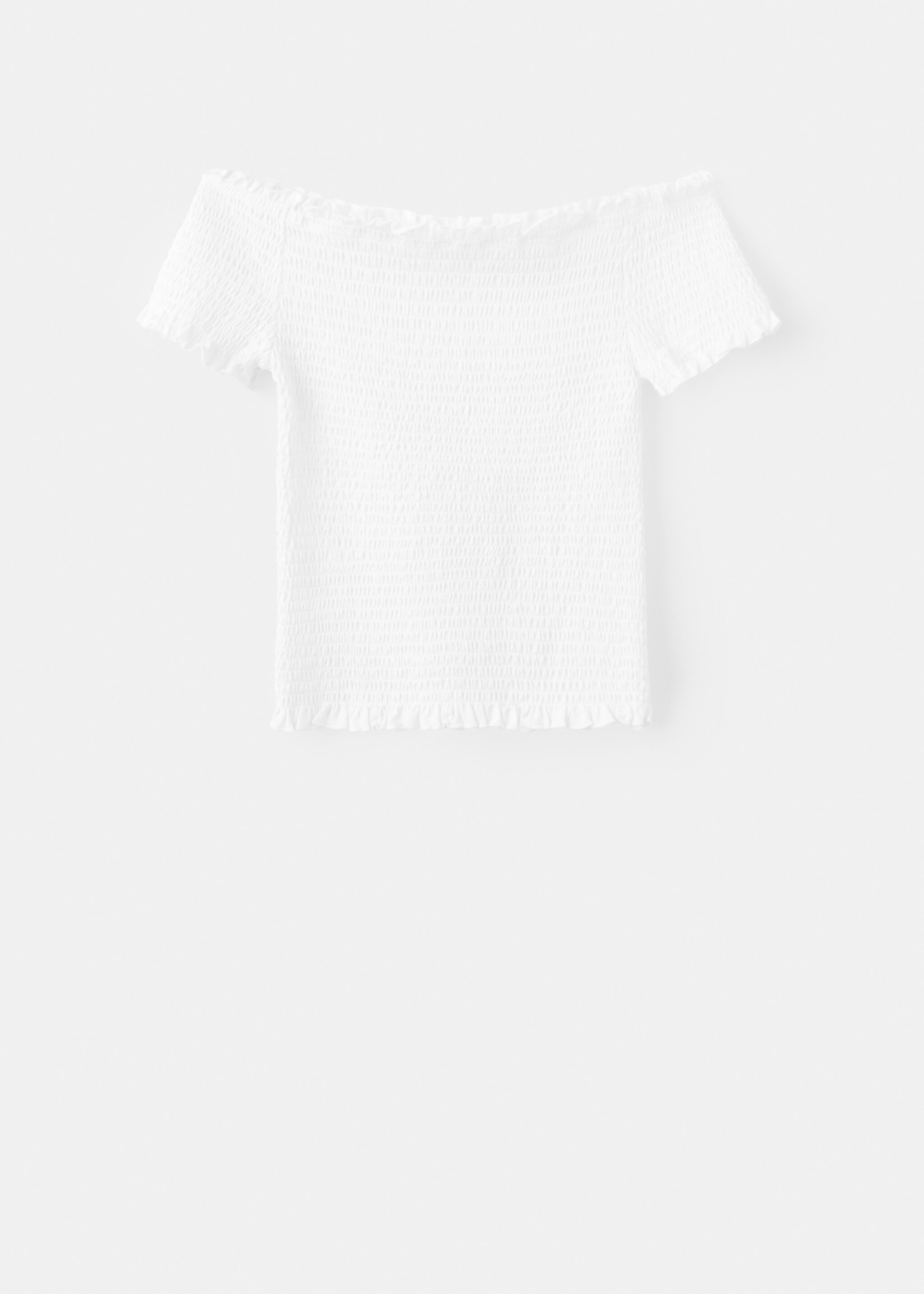 Draped crop top - Article without model, Off White. Ref: 27095159-00.