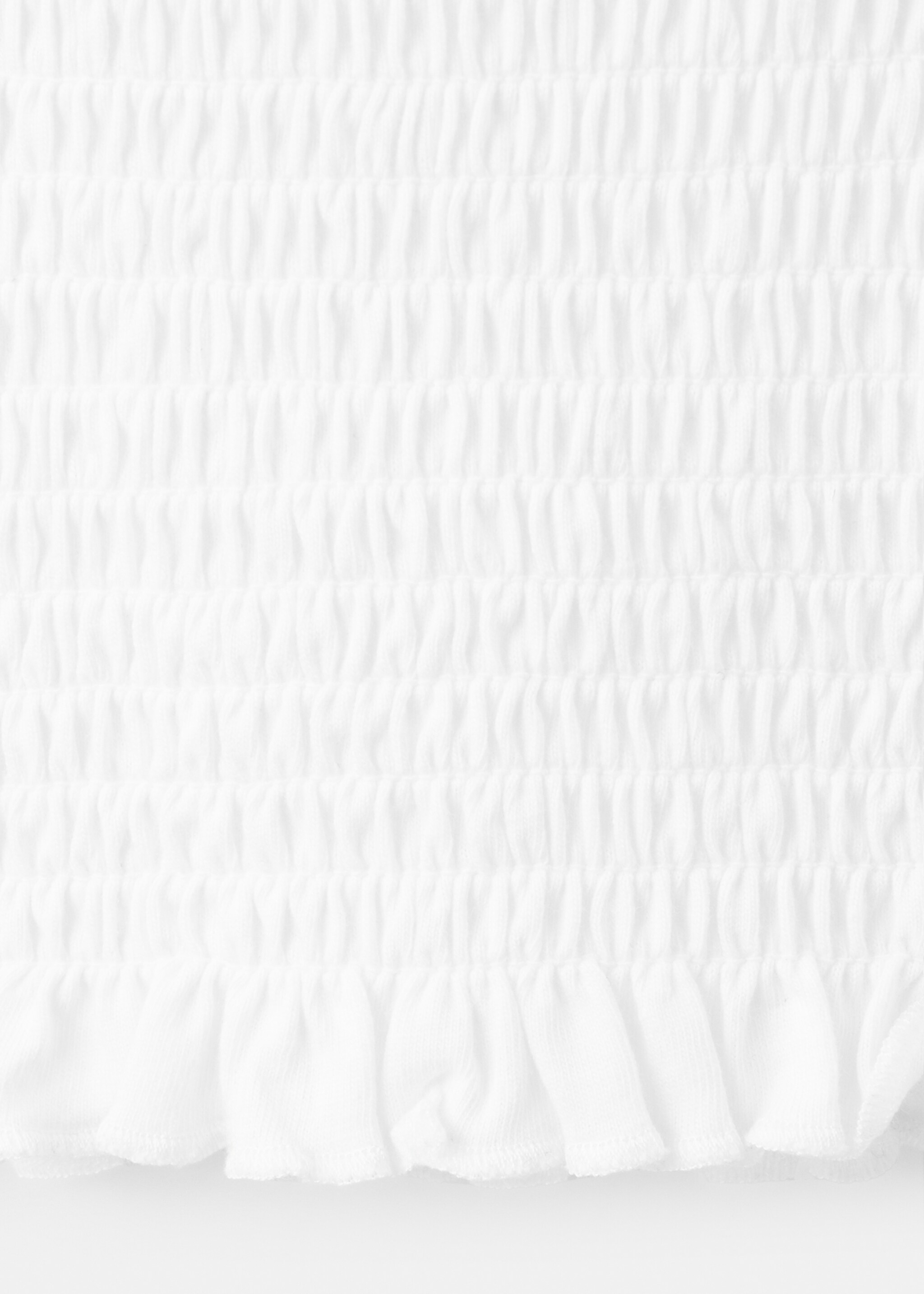 Draped crop top - Details of the article 0, Off White. Ref: 27095159-00.