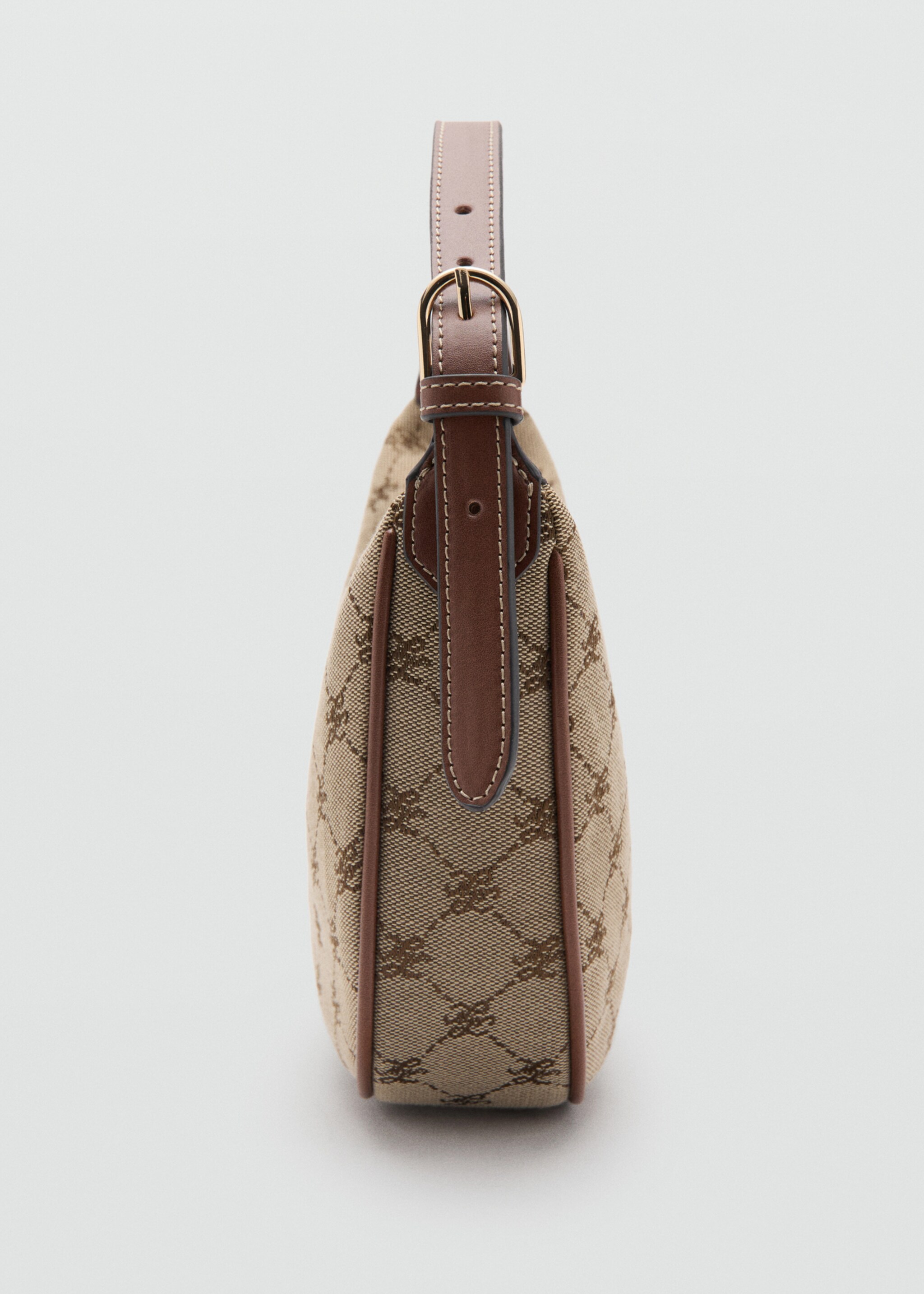 Small shoulder bag with logo print - Details of the article 1, Leather. Ref: 27095162-00.