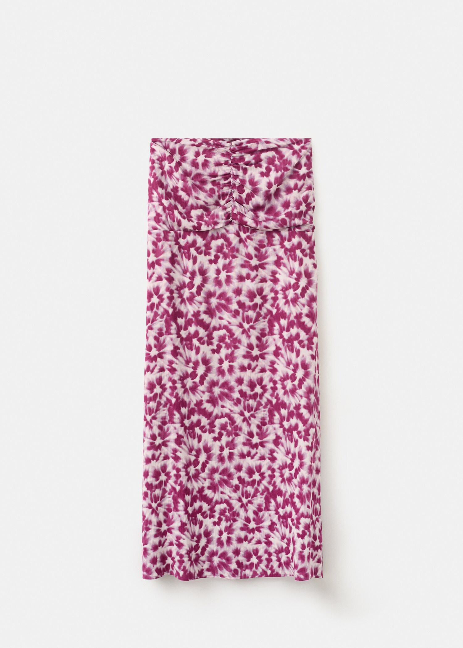 Gathered waist print skirt - Article without model