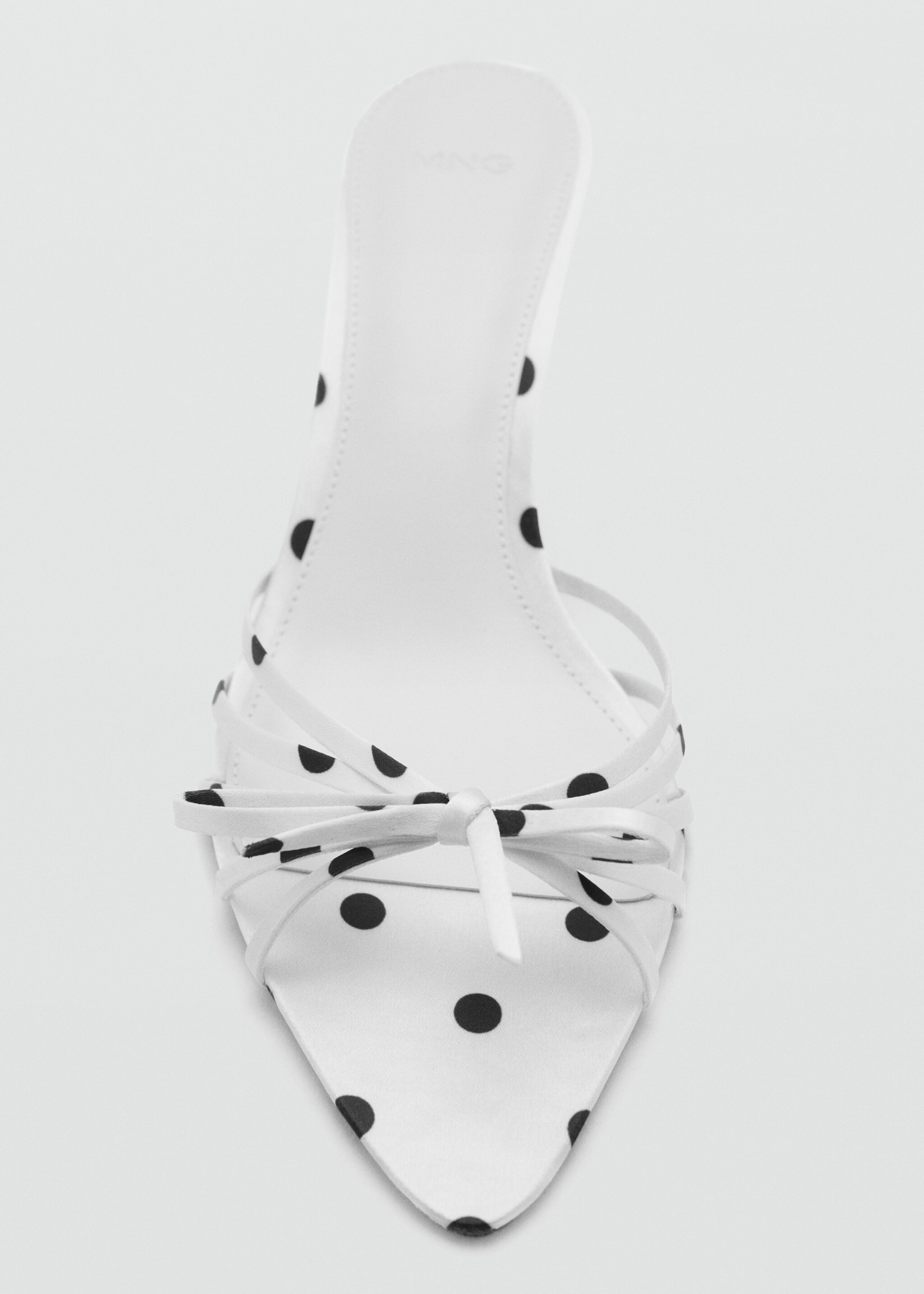 Polka-dot strap sandals - Details of the article 3, White. Ref: 27095813-00.