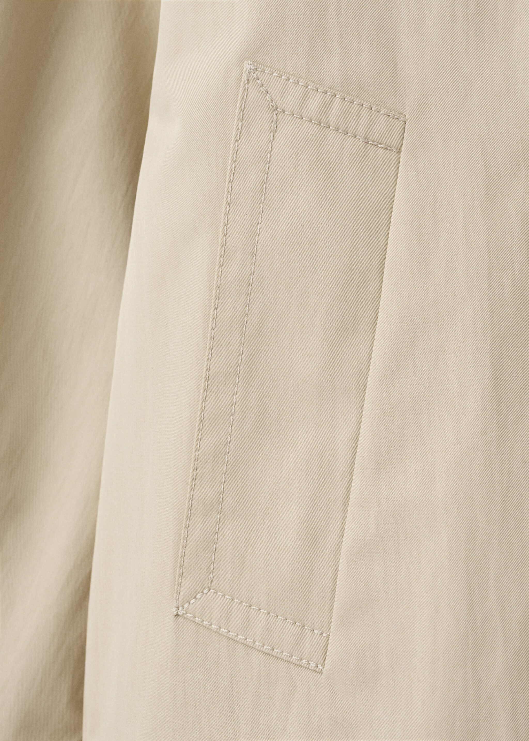 Trench crop doble botonadura - Detalle del artículo 0, Beige. Ref: 27095814-00.