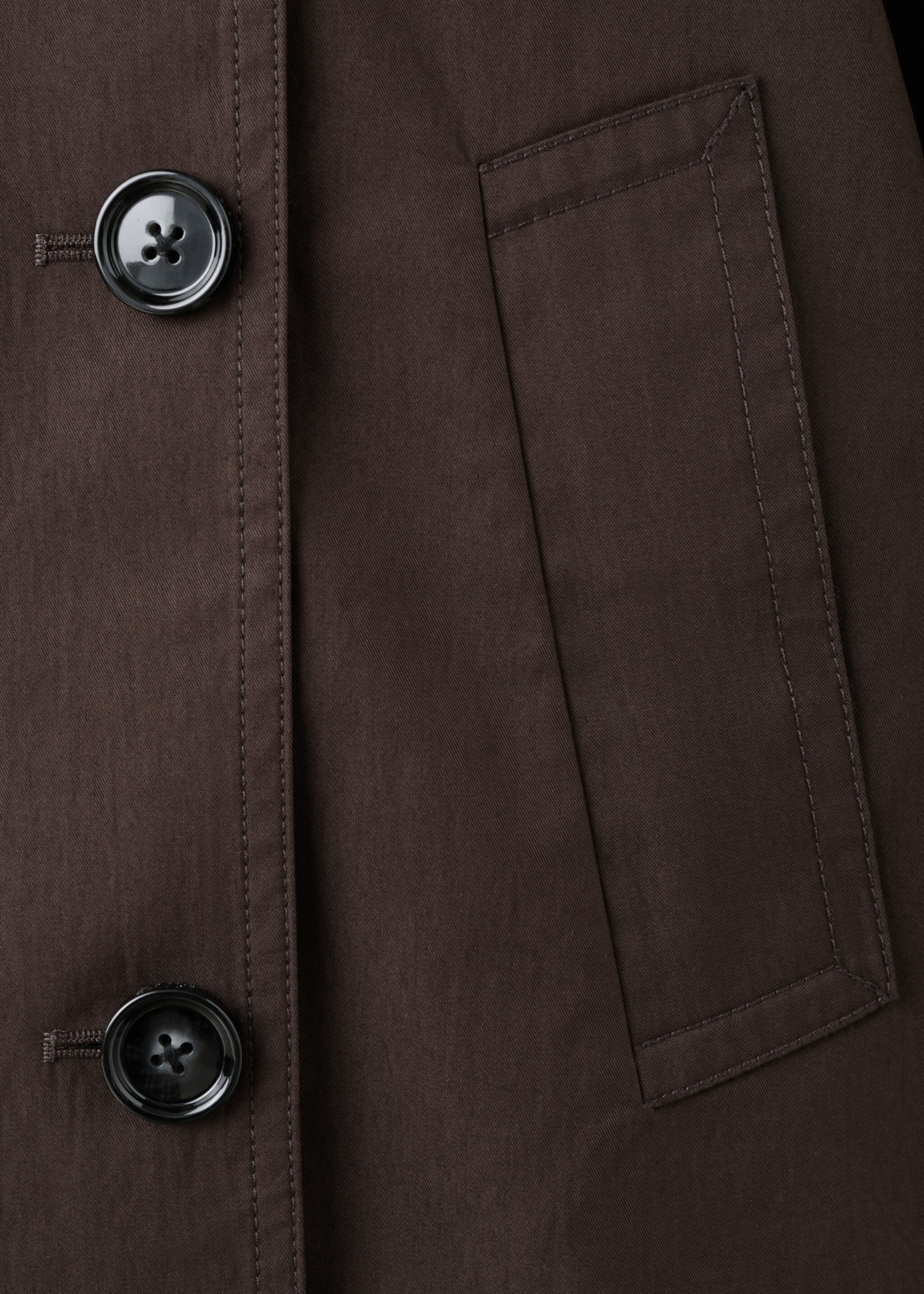 Trench crop doble botonadura - Detalle del artículo 0, Chocolate. Ref: 27095814-00.