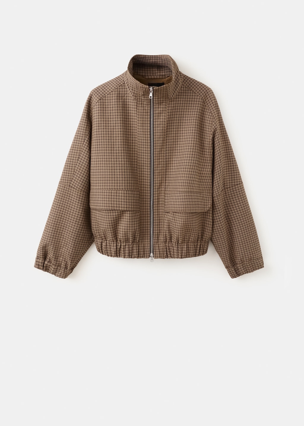 Houndstooth high-neck jacket - image 2