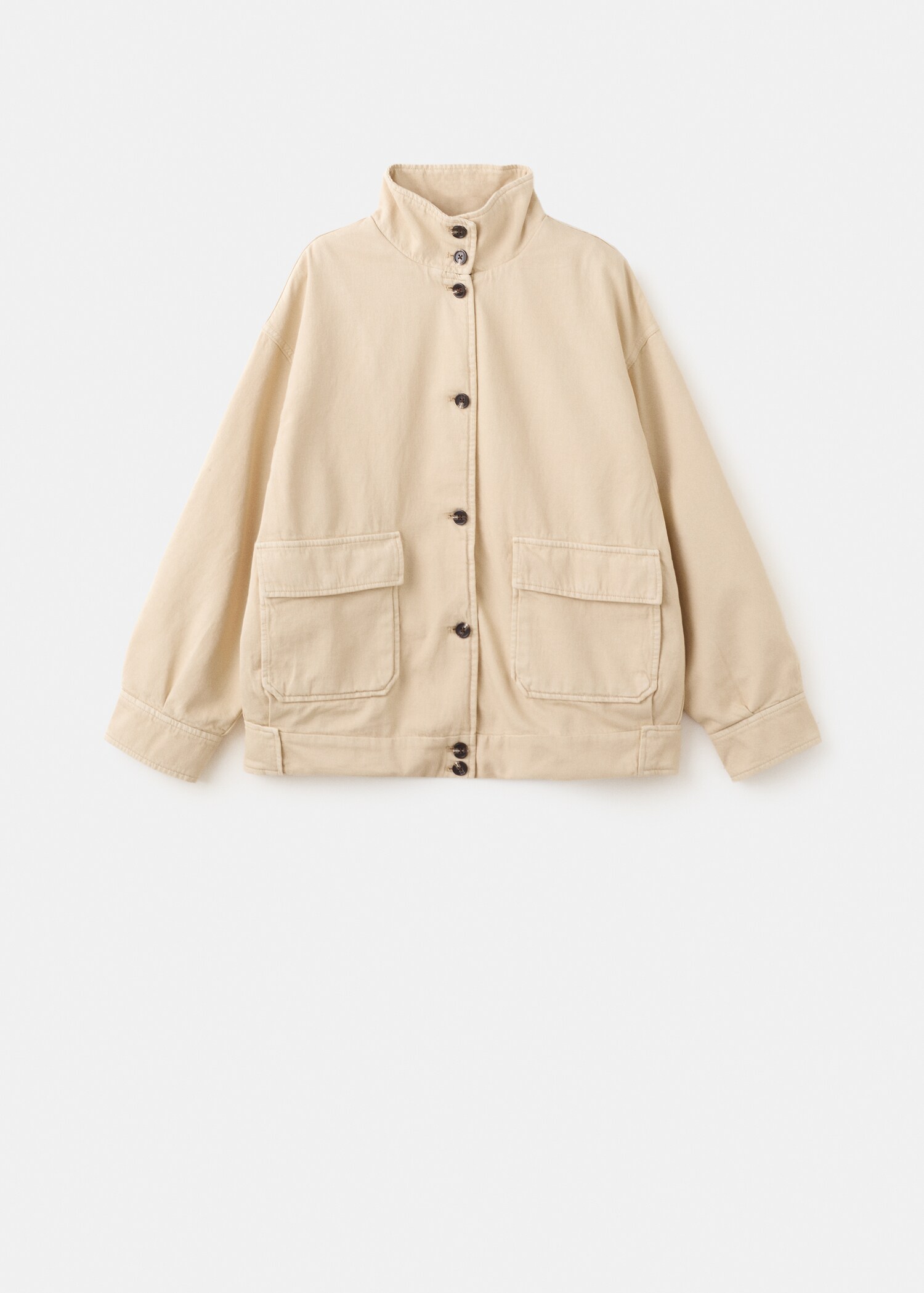 Parka jean oversize avec poches - Article sans modèle