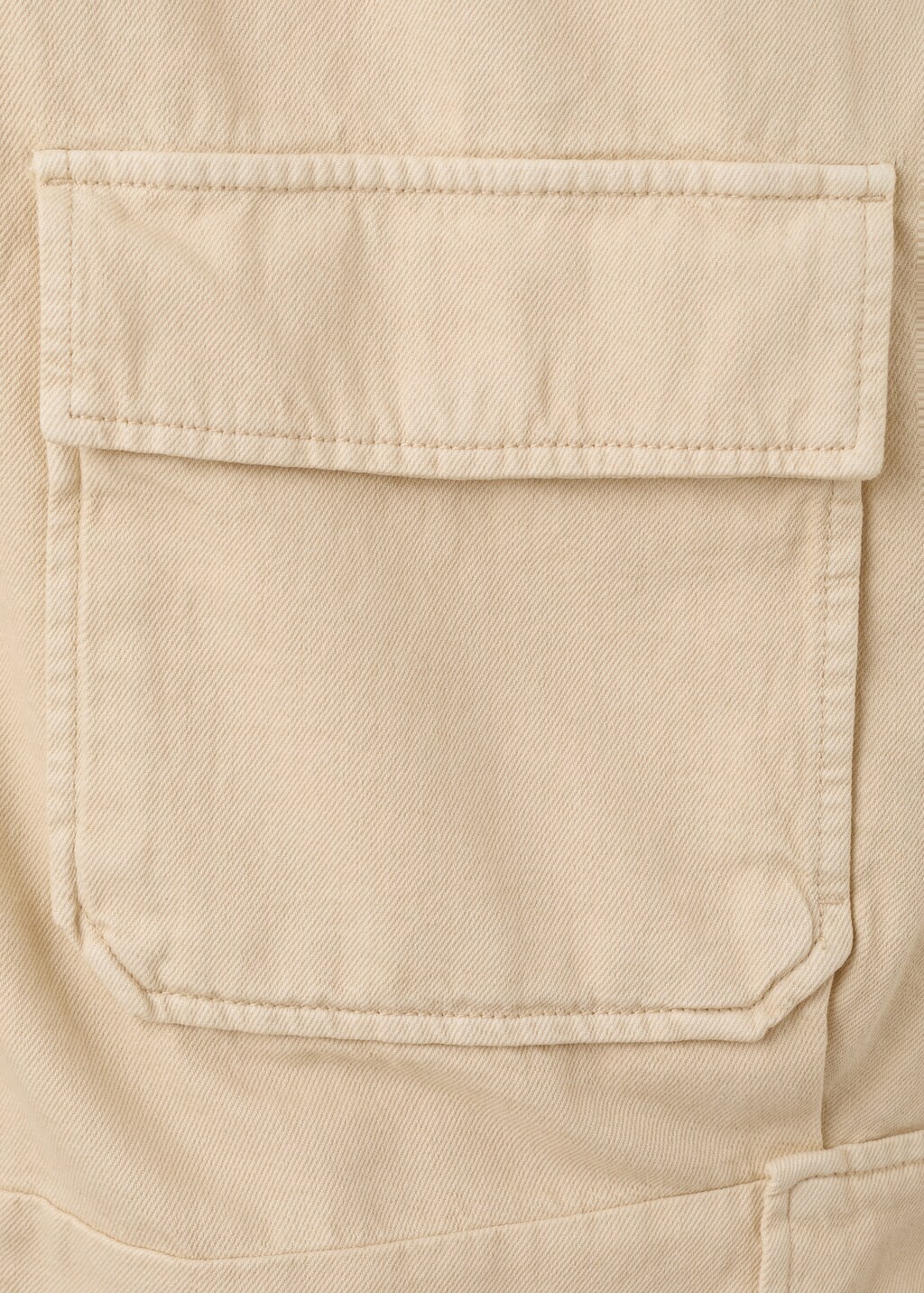 Denim parka with a stand-up collar - image 5