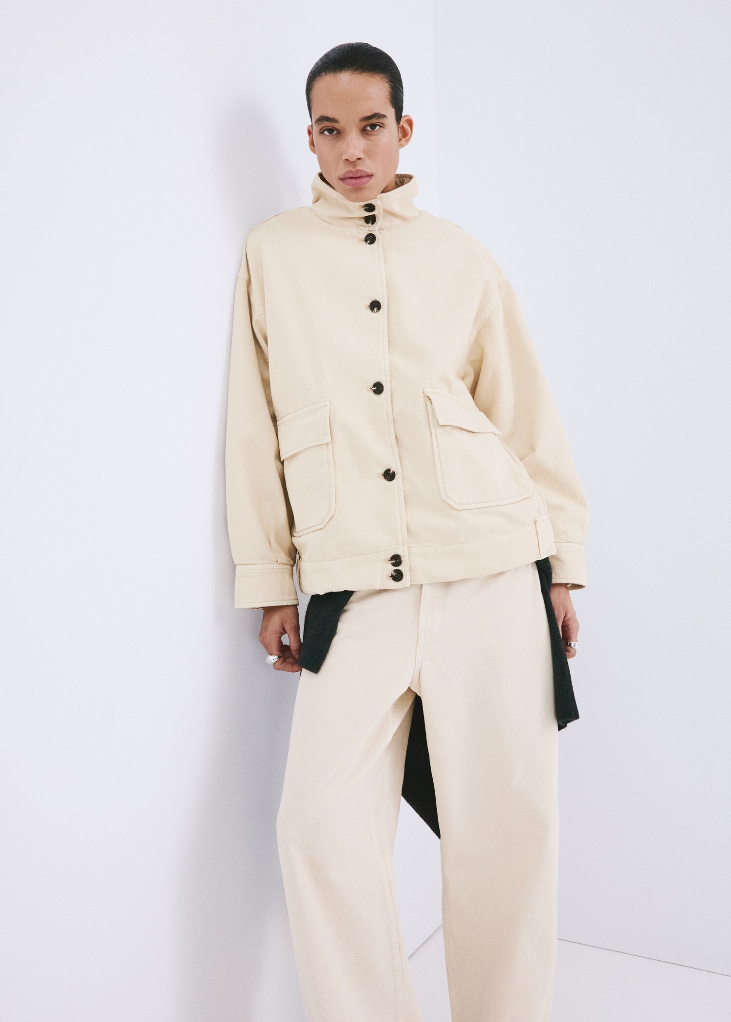 Parka jean oversize avec poches - Détail de l'article 6