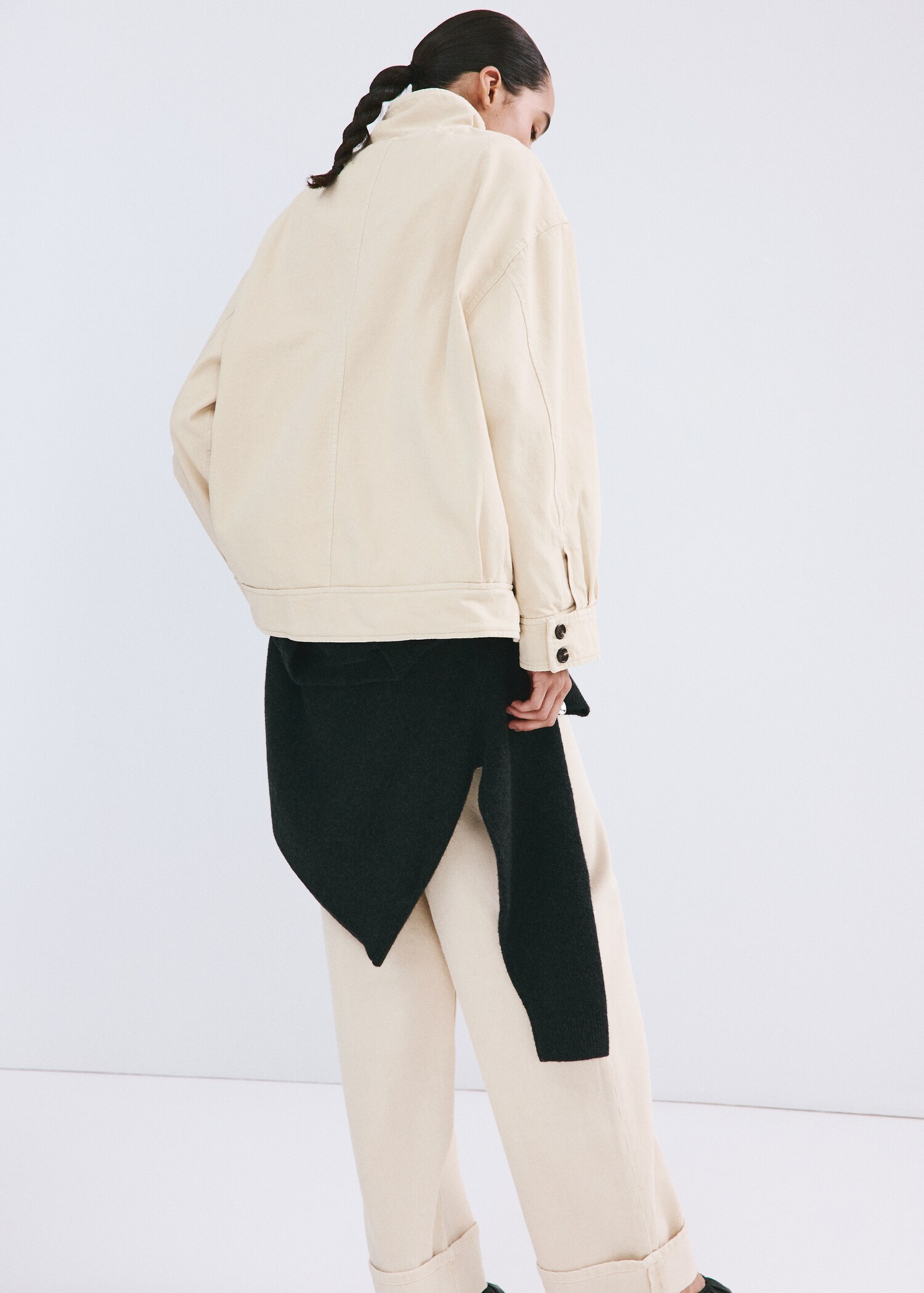 Parka jean oversize avec poches - Verso de l’article