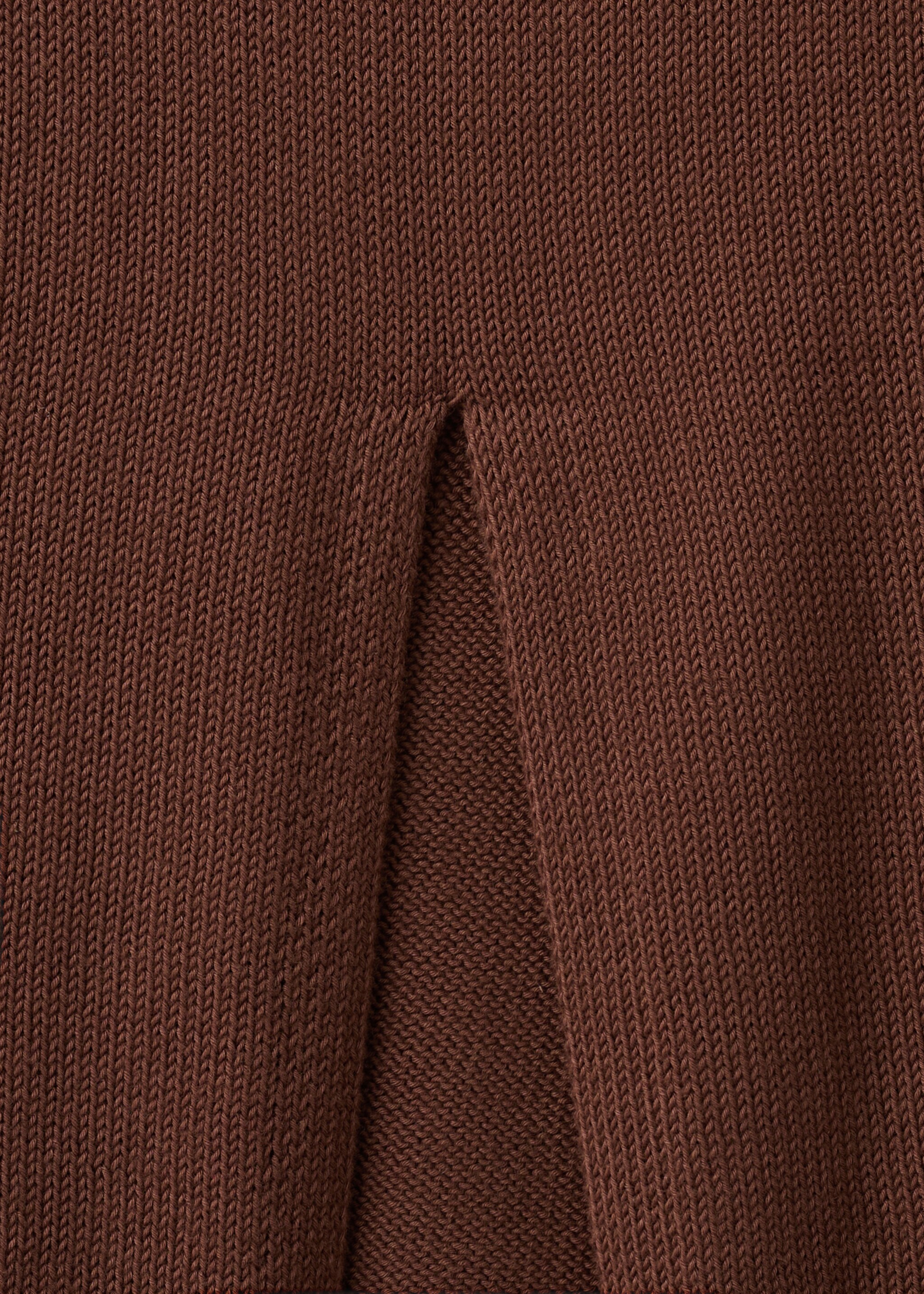 Opening pencil skirt - Details of the article 0, Chocolate. Ref: 27095818-00.