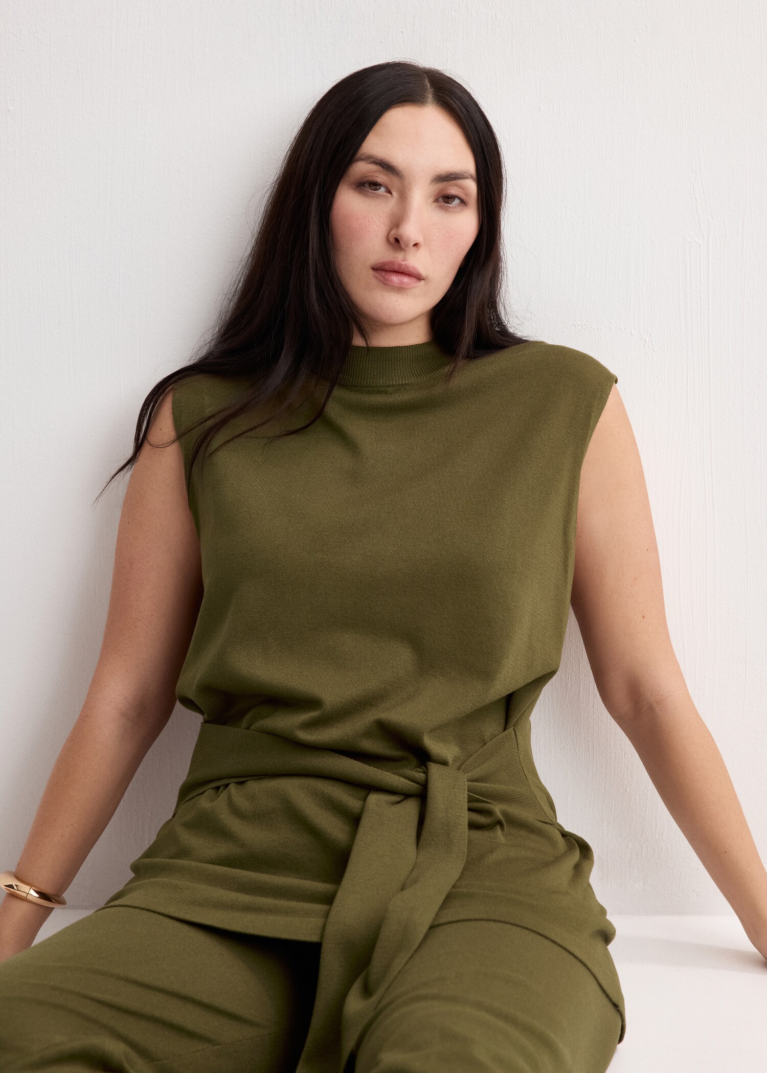 Knitted belt vest - Details of the article 5