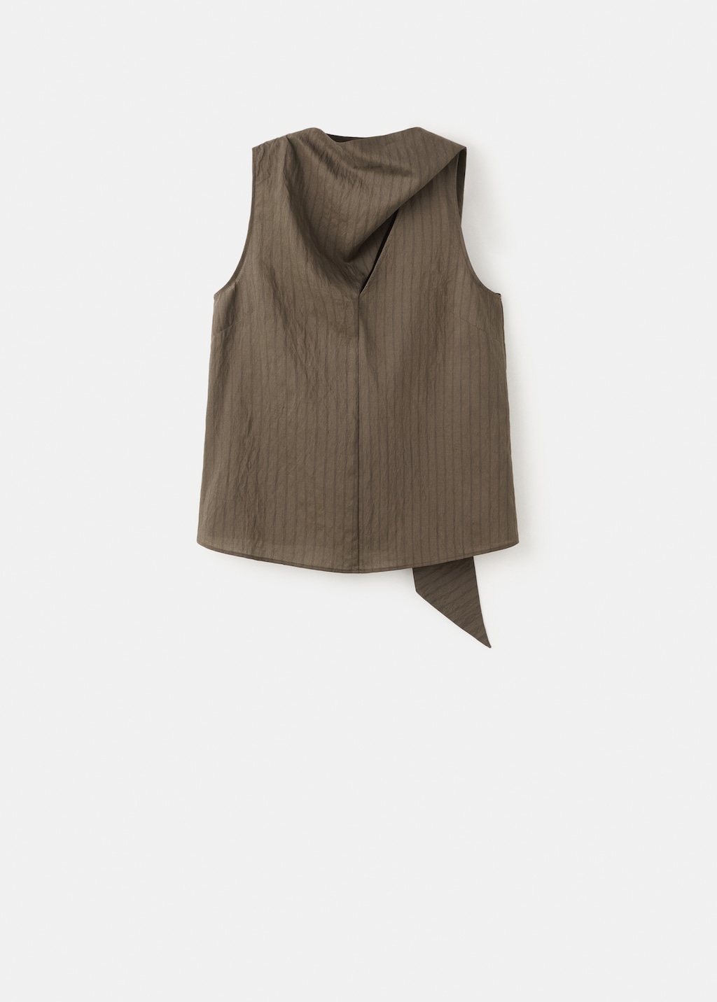 Striped foulard top - image 2