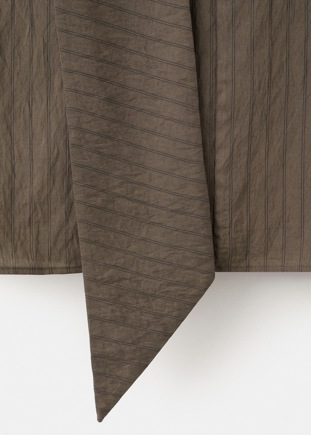 Striped foulard top - image 4