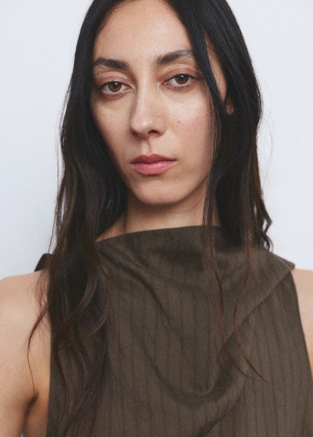 Striped foulard top - image 5