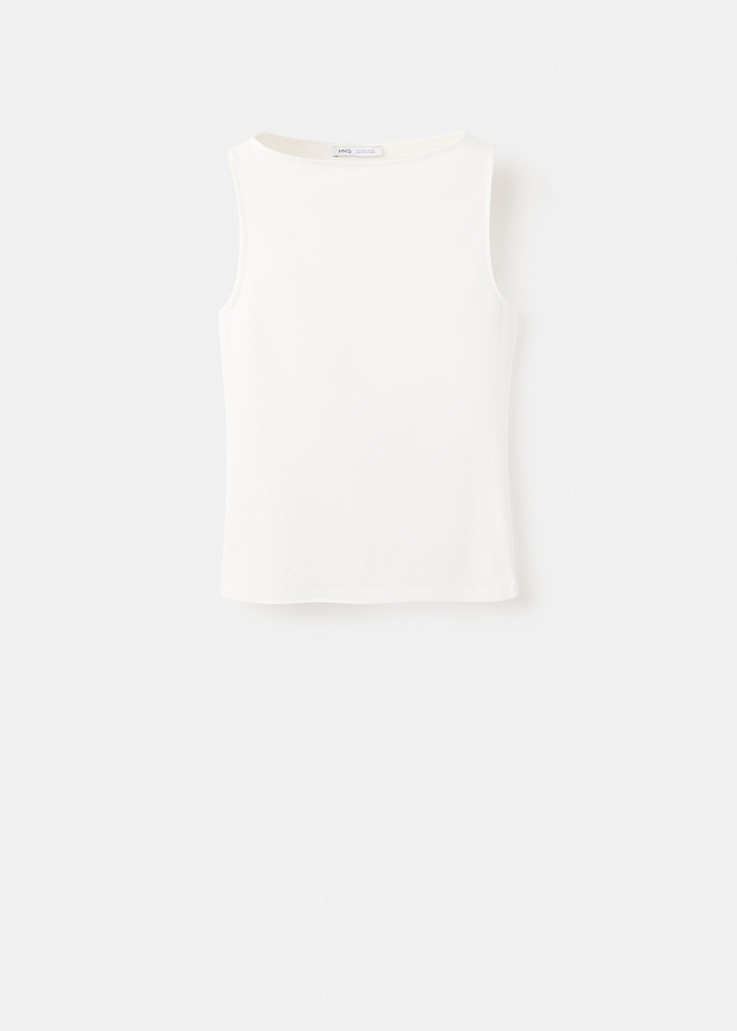 Приталенный топ из хлопка - Изделие без модели