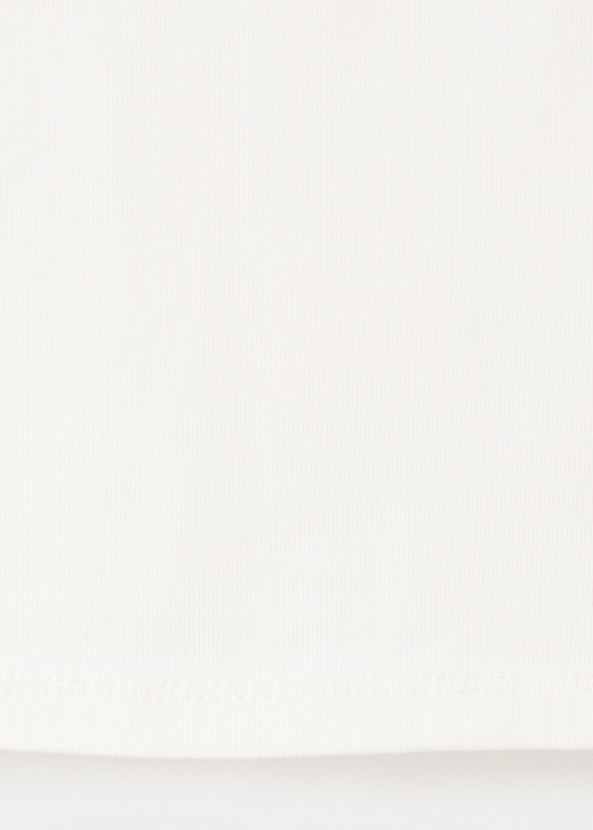 Приталенный топ из хлопка - Деталь изделия 0, Грязно-белый. Ref: 27095822-00.