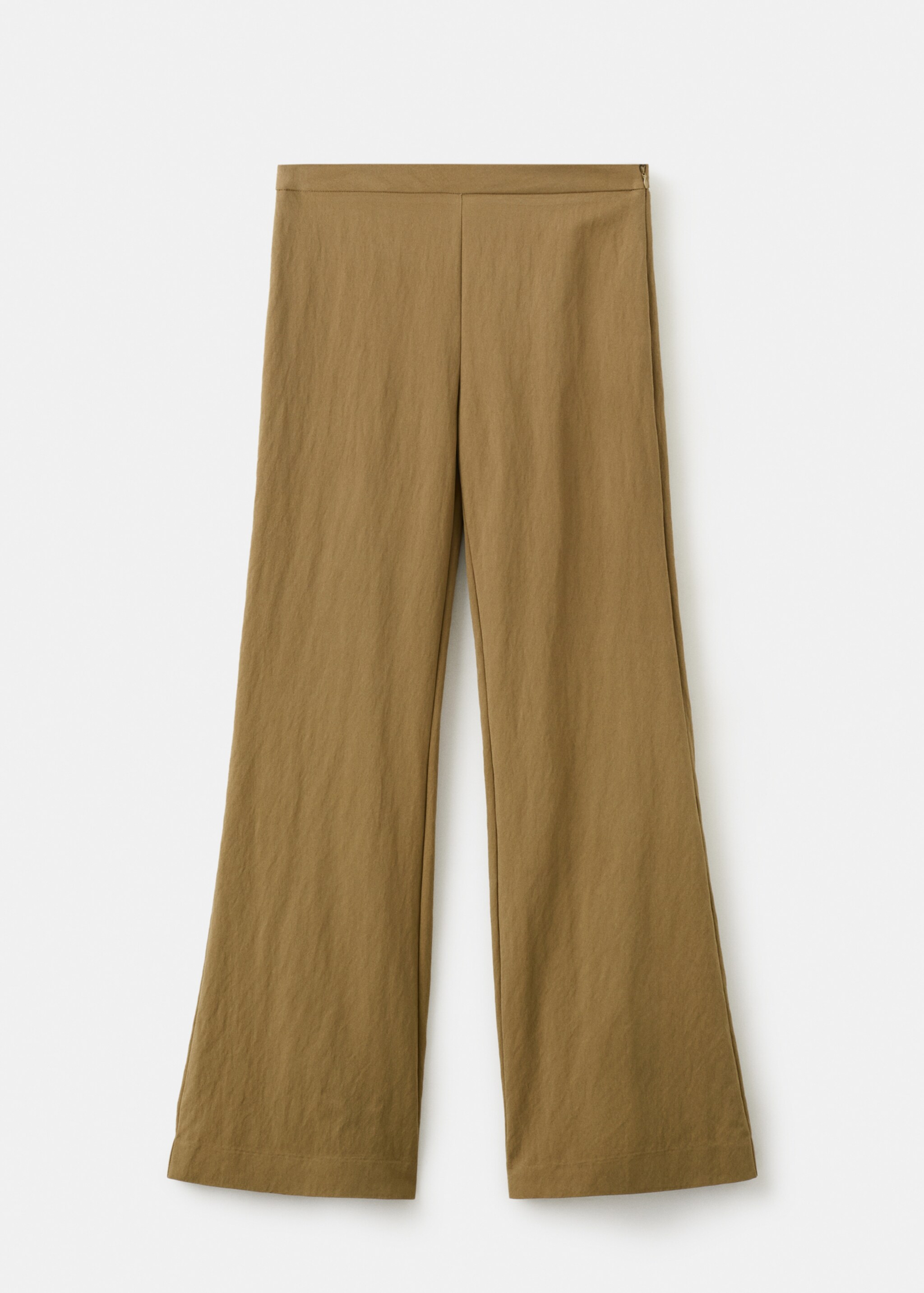 Straight mid-rise trousers - Article without model, Khaki. Ref: 27095825-00.