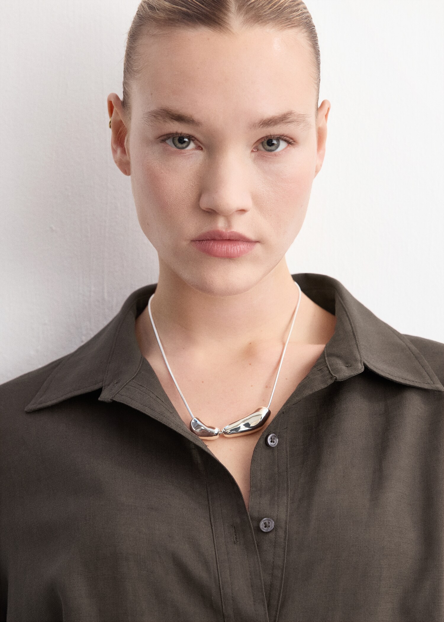 Lyocell shirt jumpsuit - Details of the article 5