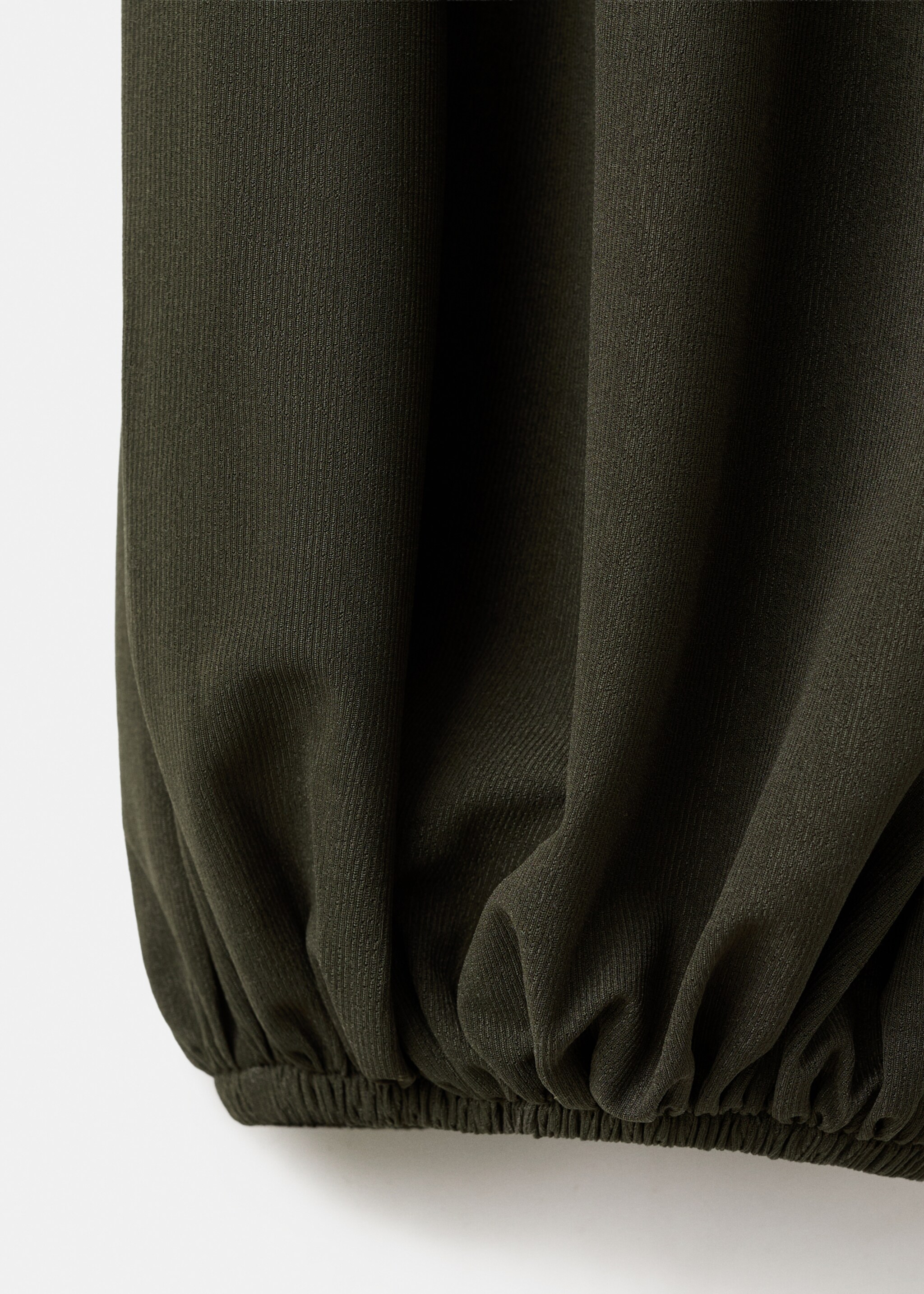 Mid-rise harem pants - Details of the article 0, Khaki. Ref: 27095831-00.