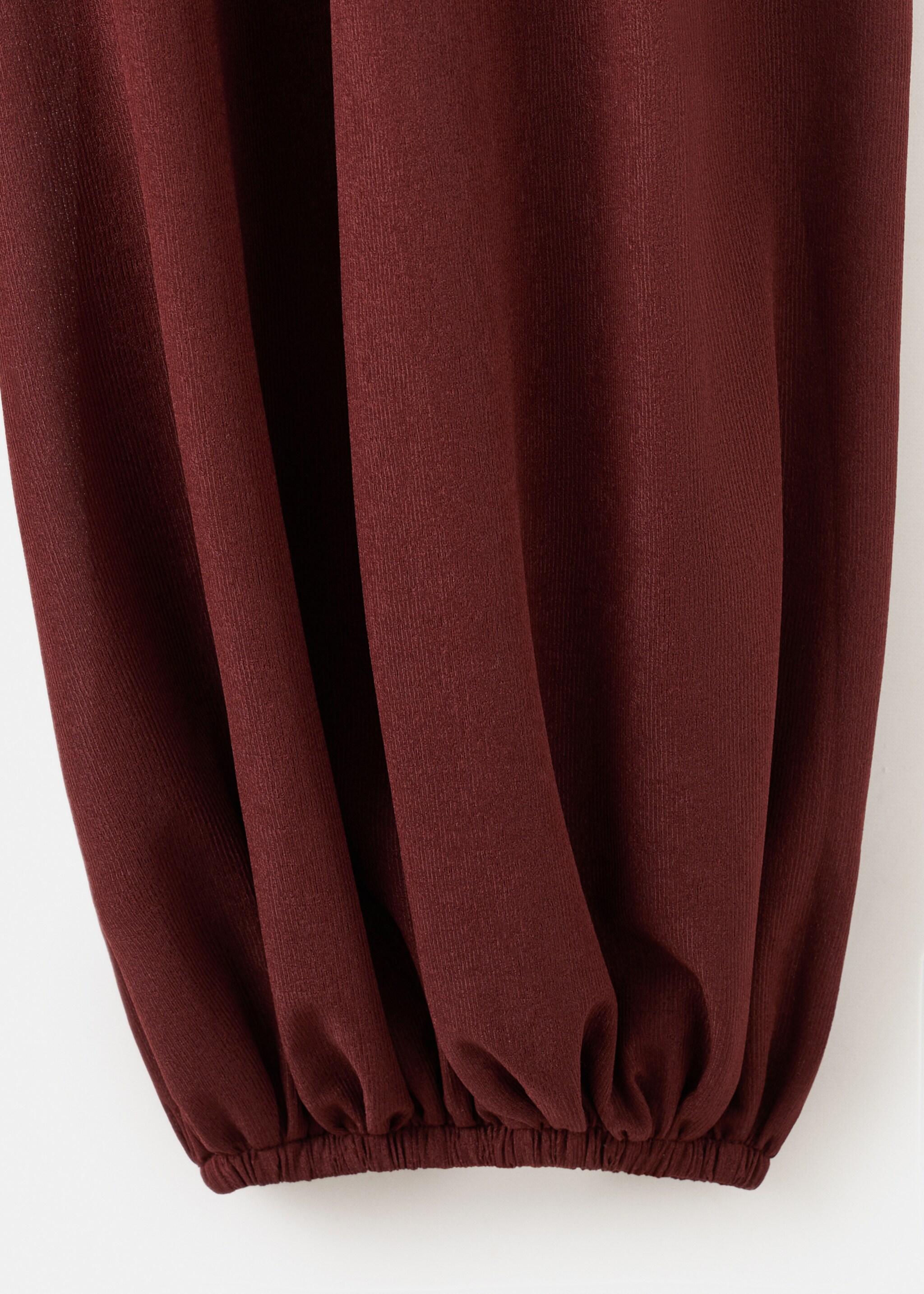 Pantalón balloon tiro medio - Detalle del artículo 8, Rojo anaranjado. Ref: 27095831-00.