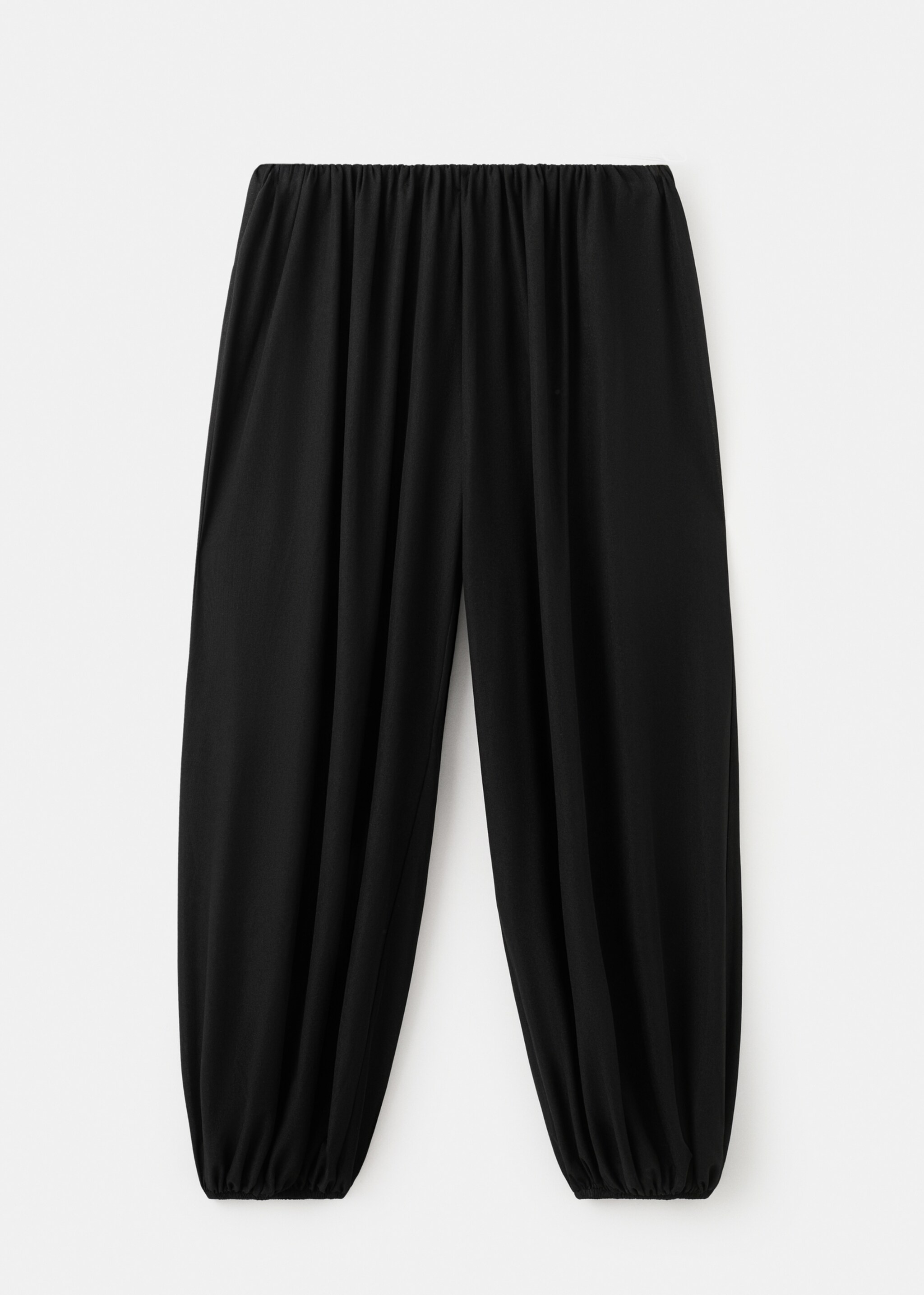 Mid-rise harem pants - Article without model, Black. Ref: 27095831-00.