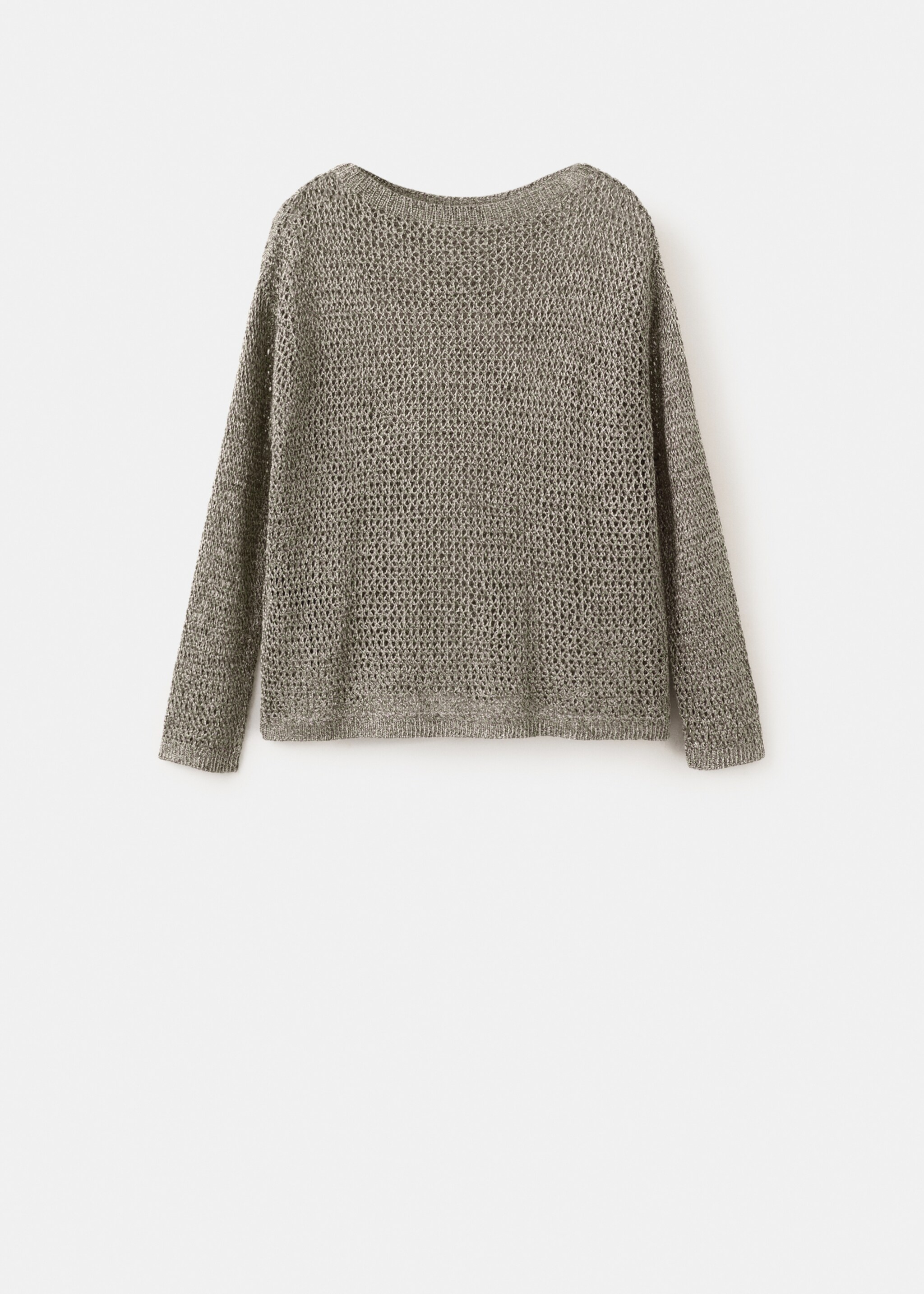 Lurex knitted sweater - Article without model, Khaki. Ref: 27095833-00.