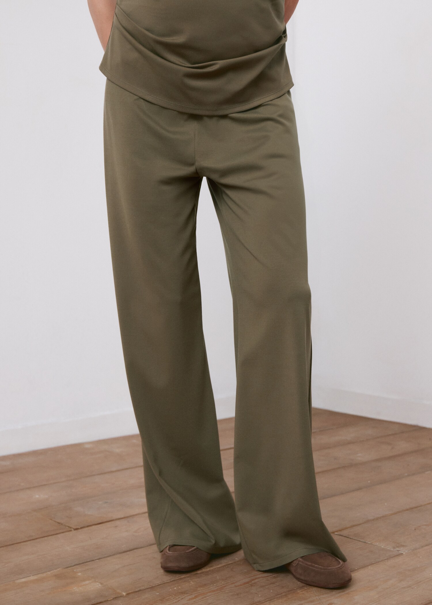 Straight maternity trousers - Medium plane