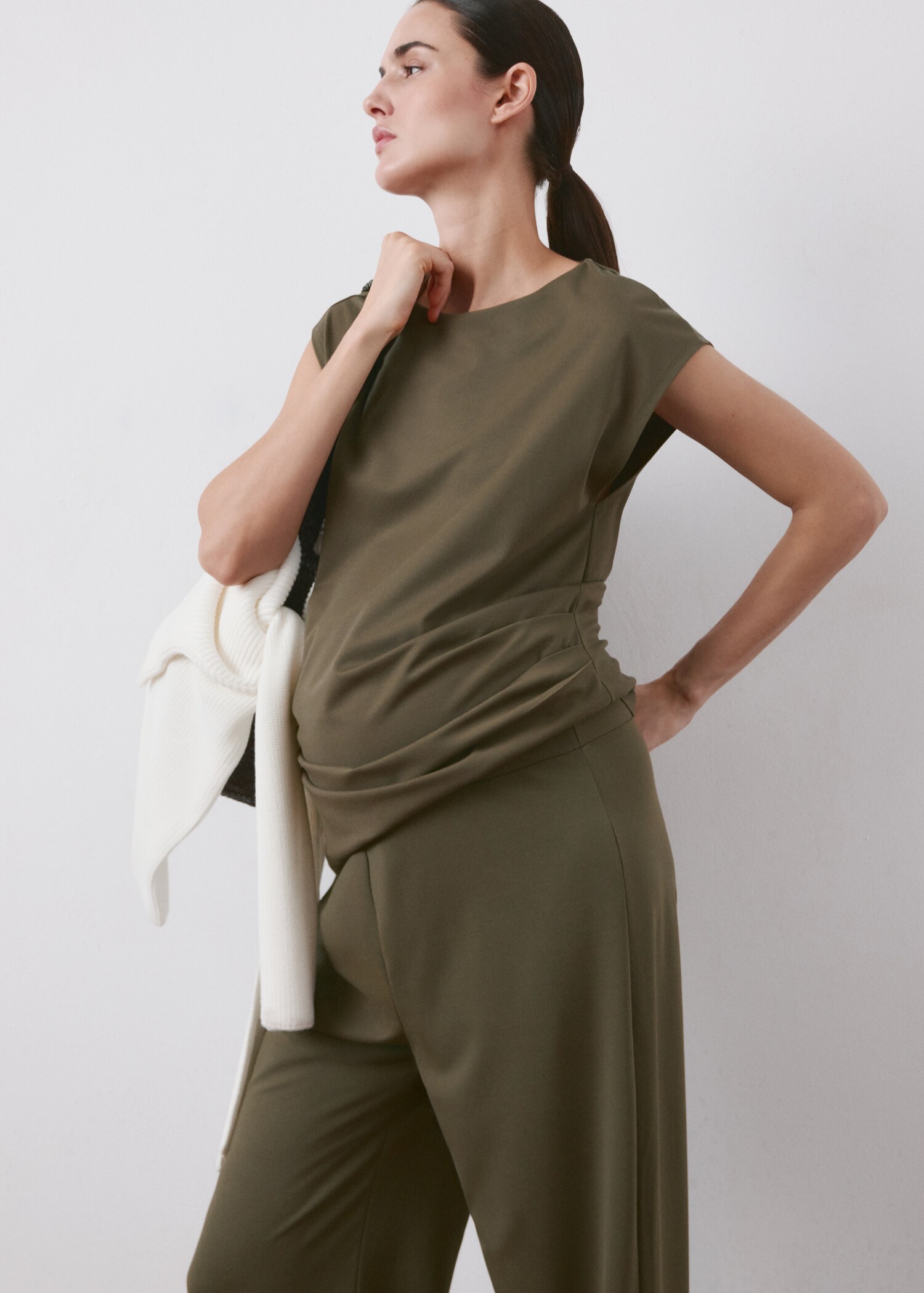 Straight maternity trousers - Details of the article 1