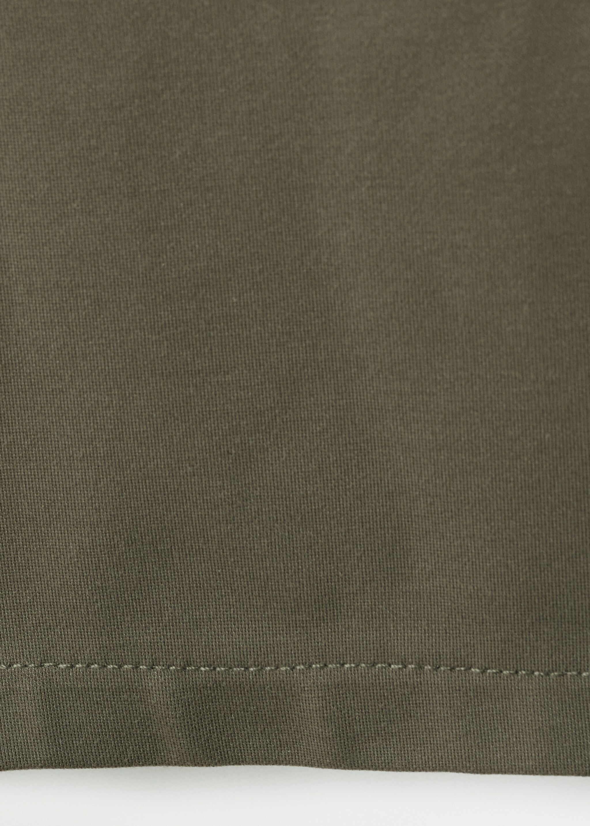 Straight maternity trousers - Details of the article 8, Khaki. Ref: 27095836-00.