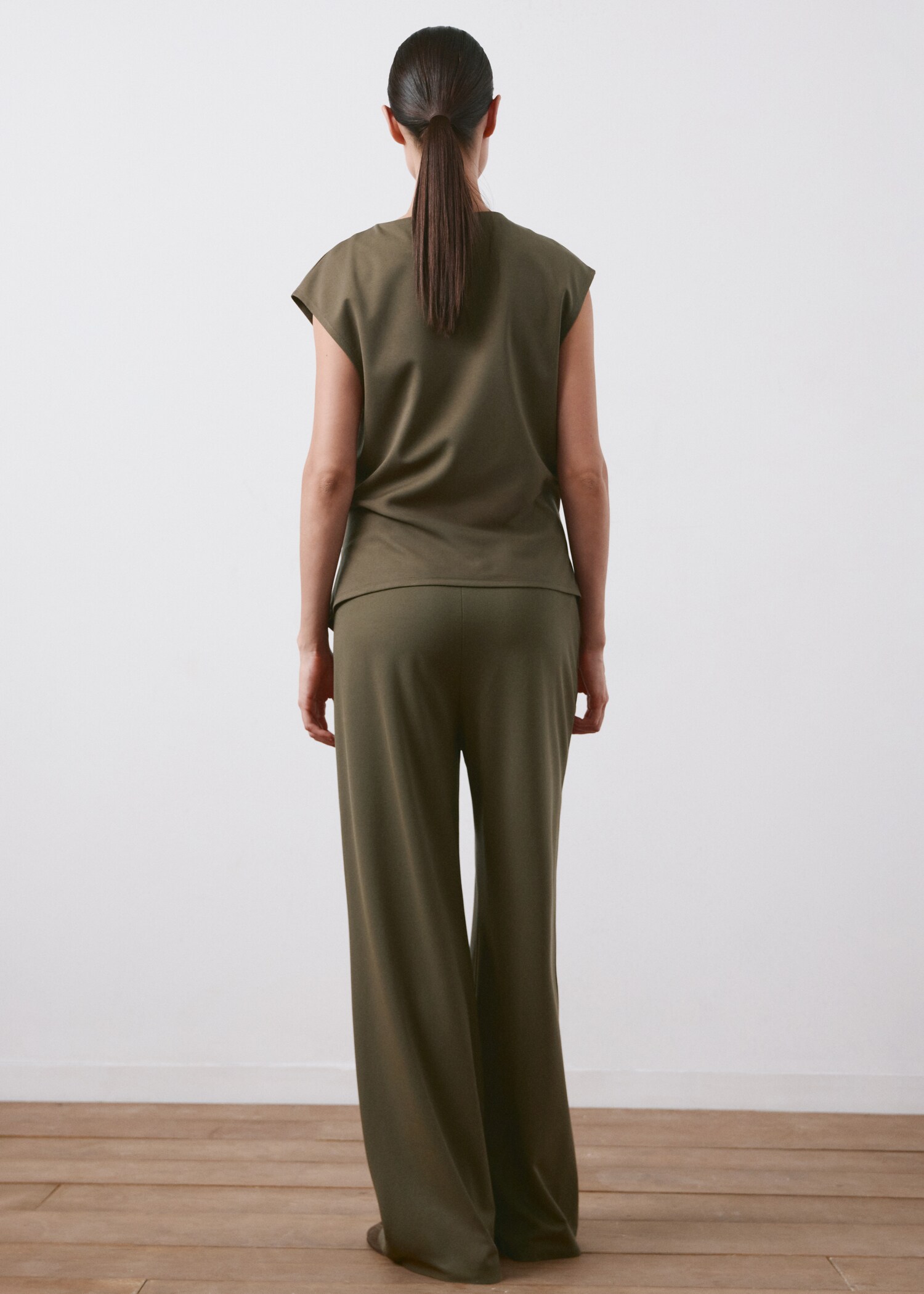 Straight maternity trousers - Reverse of the article