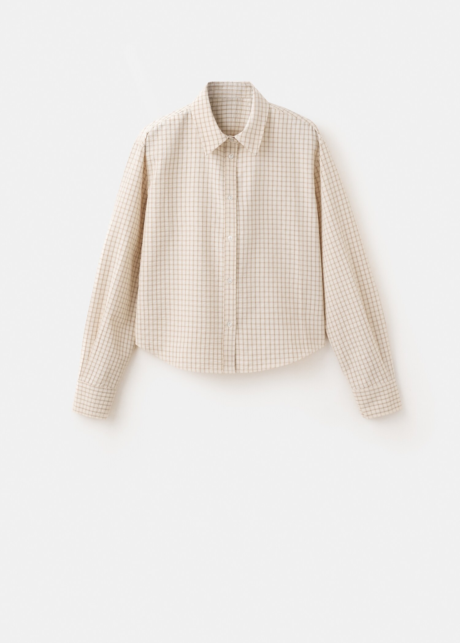 Straight checkered shirt - Article without model