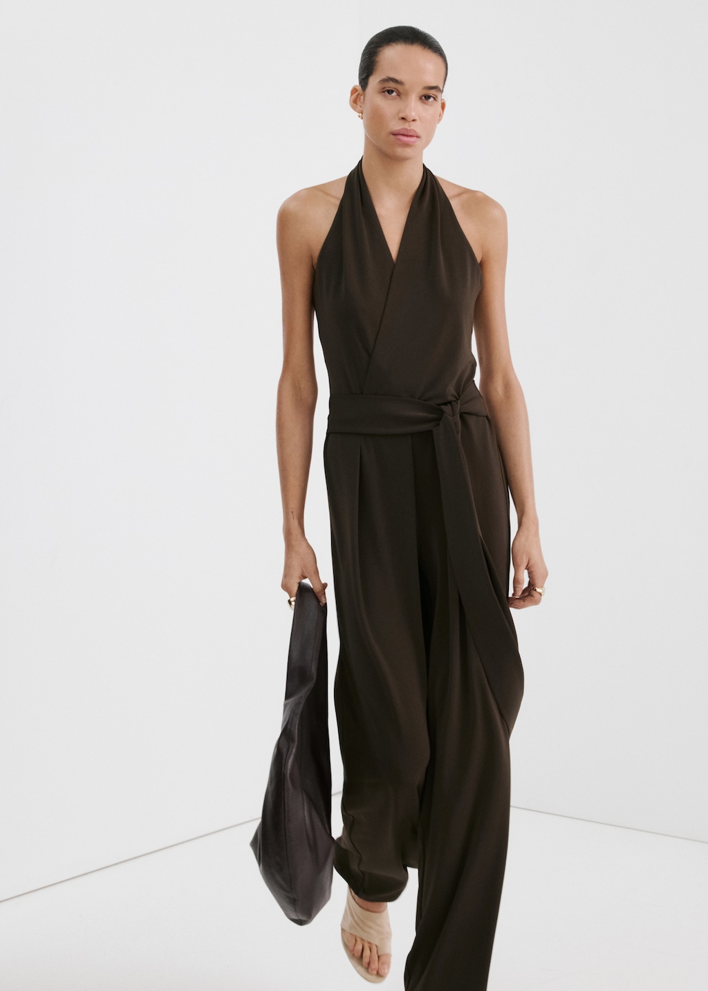 Bow wrap jumpsuit - image 3