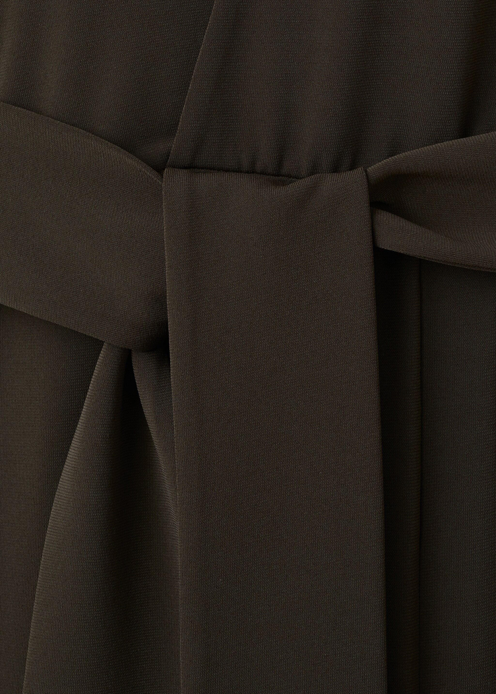 Bow wrap jumpsuit - Details of the article 0, Brown. Ref: 27095841-00.