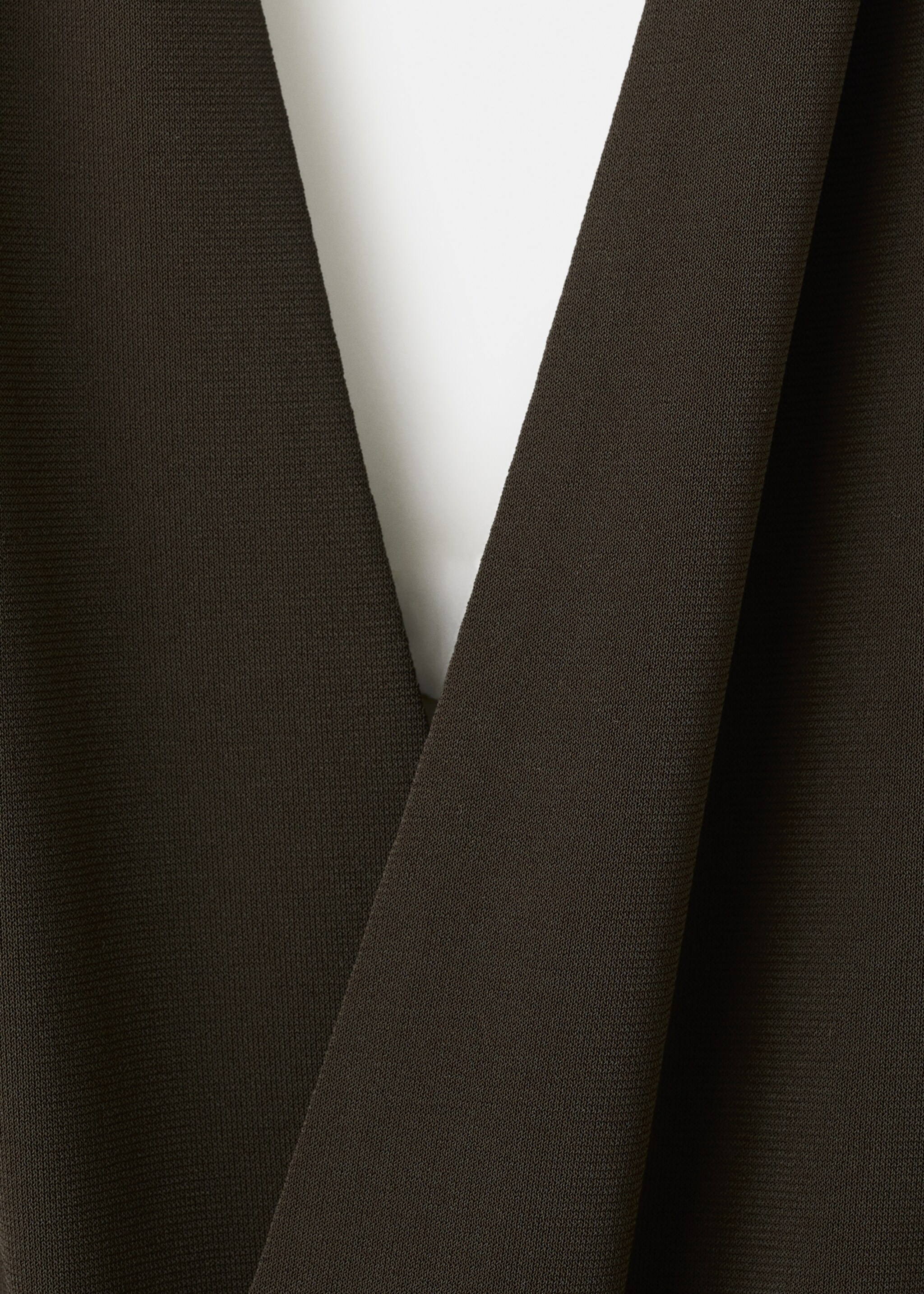 Bow wrap jumpsuit - Details of the article 8, Brown. Ref: 27095841-00.