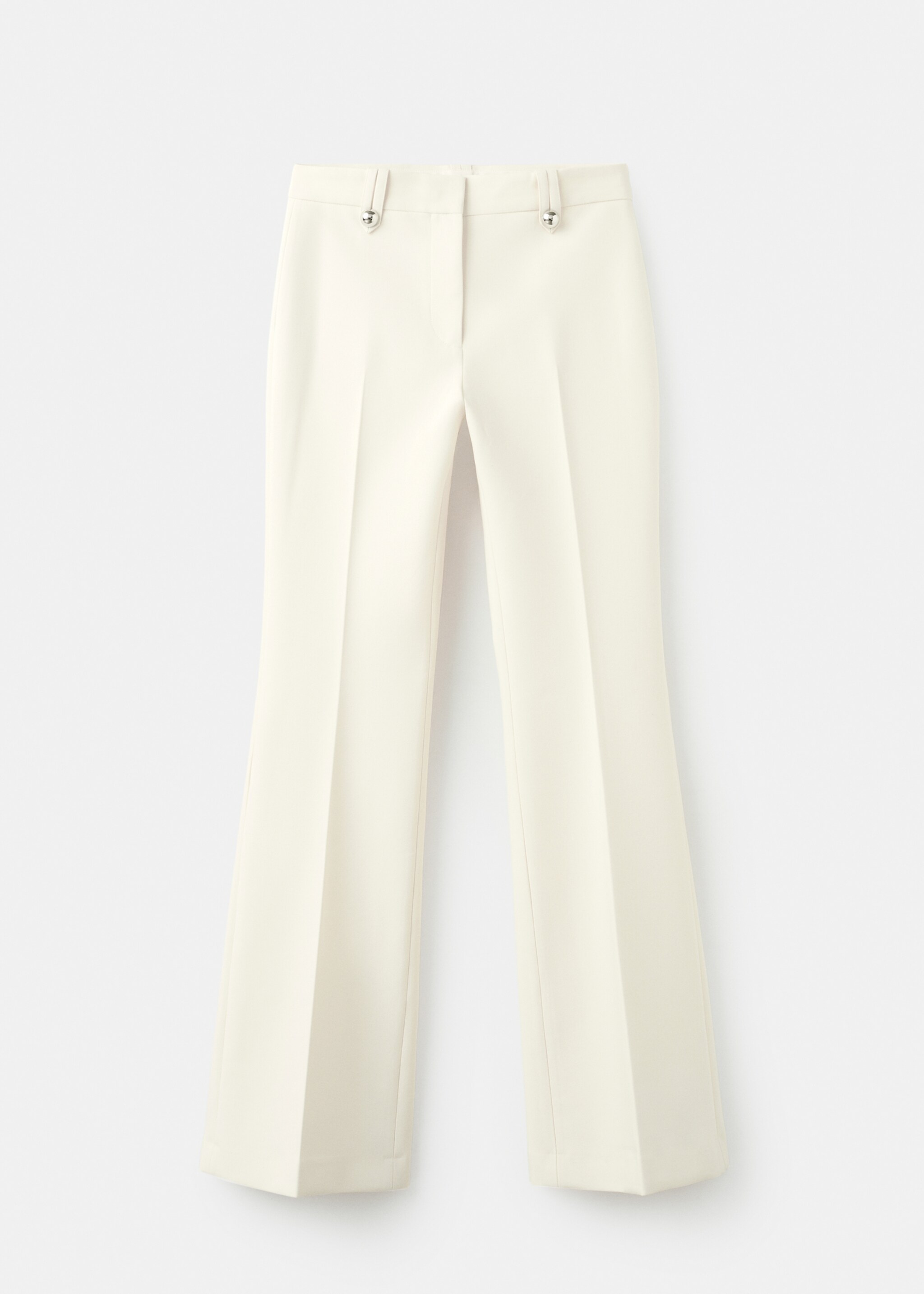 Low-rise trousers with belt loops - Article without model, Off White. Ref: 27095843-00.