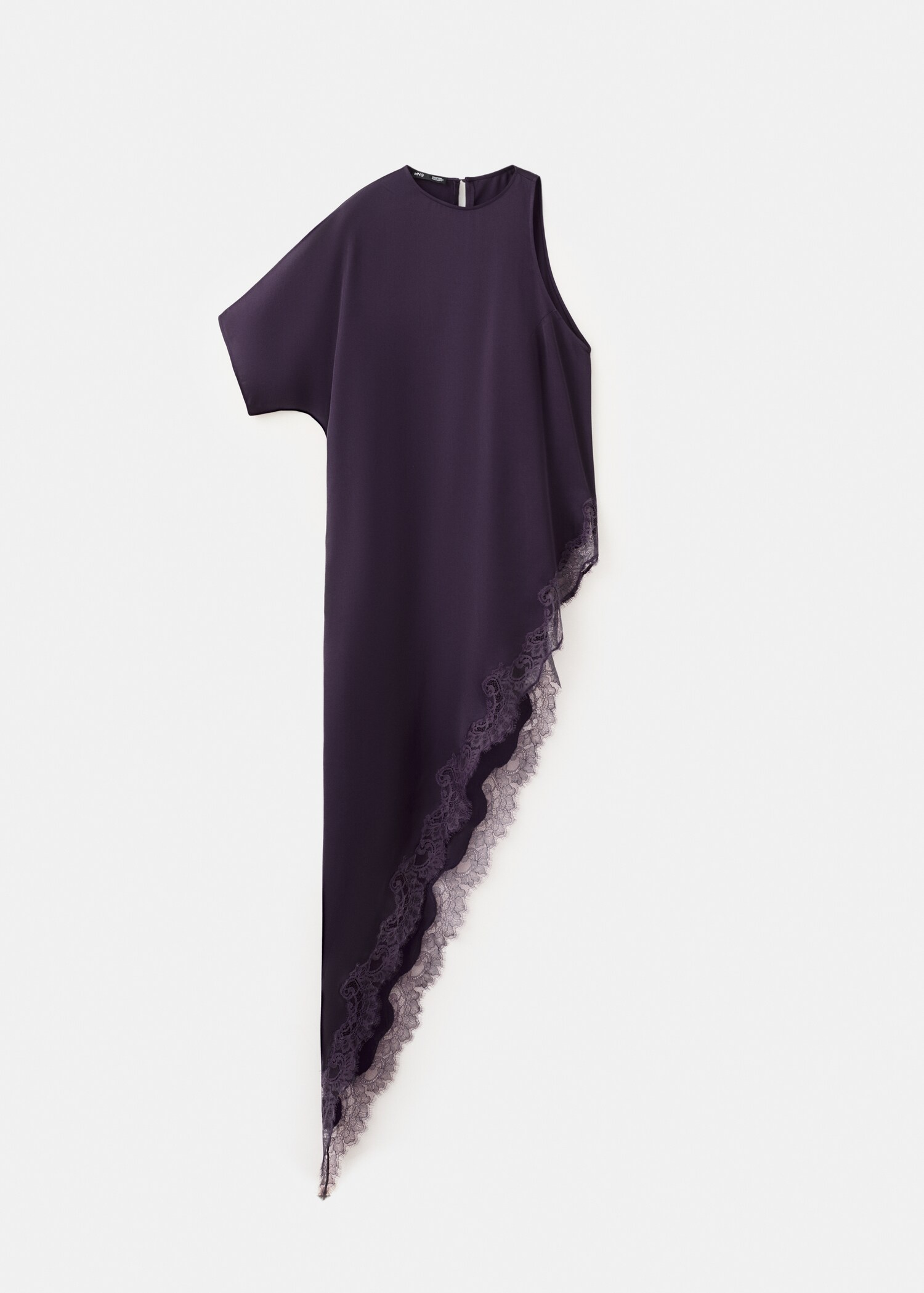 Τοπ σατέν δαντέλα ασύμμετρο - Προϊόν χωρίς μοντέλο