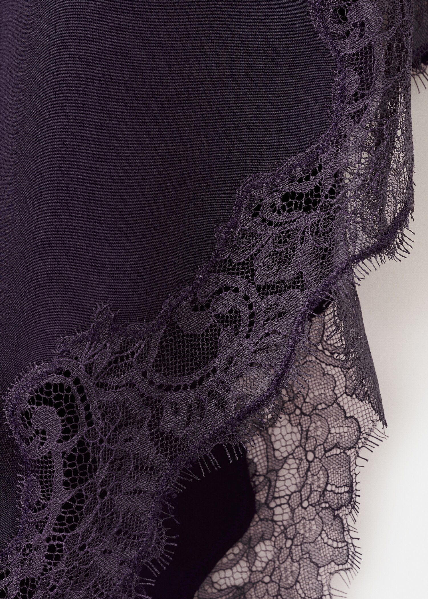 Τοπ σατέν δαντέλα ασύμμετρο - Λεπτομέρεια του προϊόντος 0