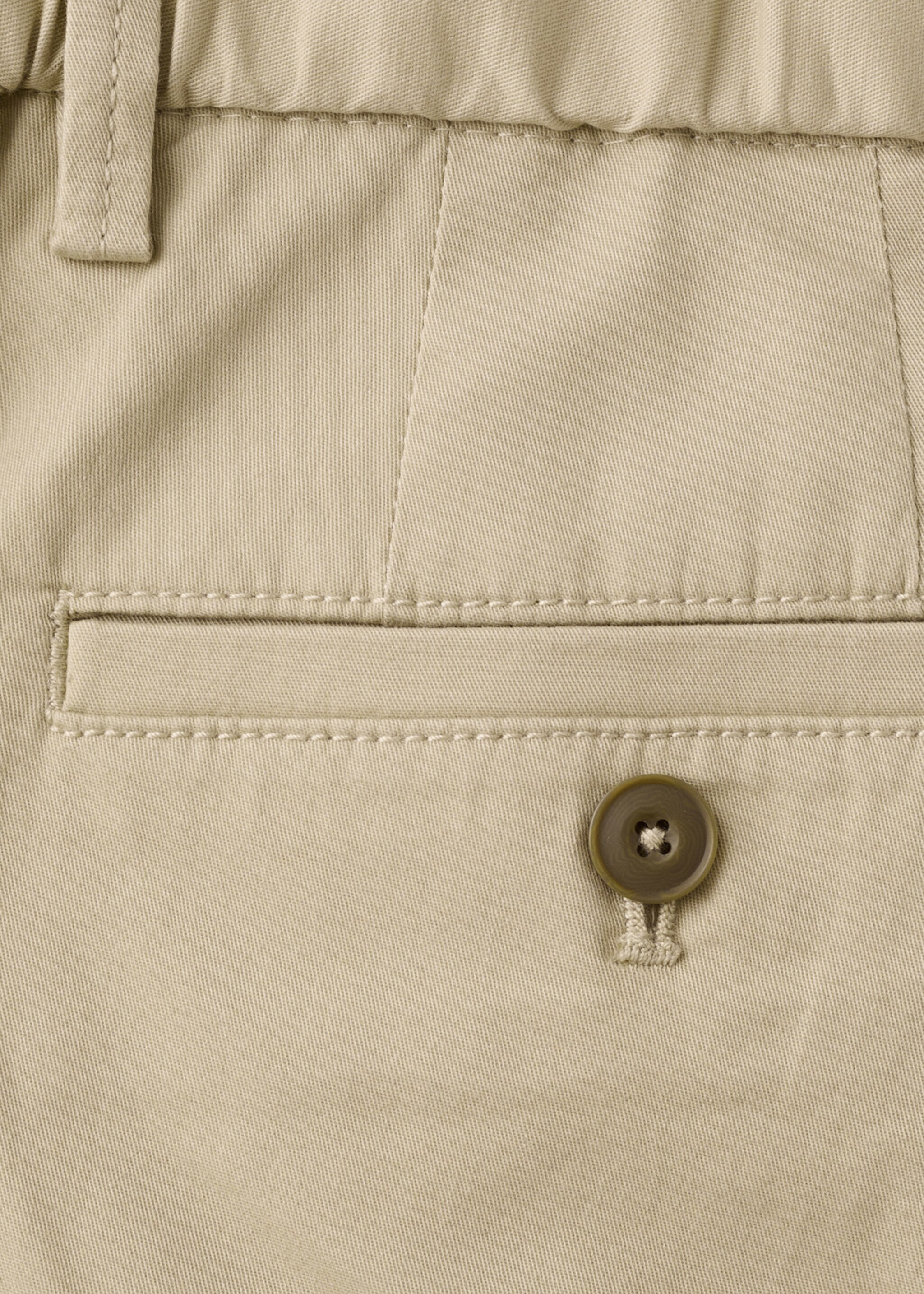 Bermuda slim-fit chino coton - Détail de l'article 8, Beige. Ref: 27095929-00.