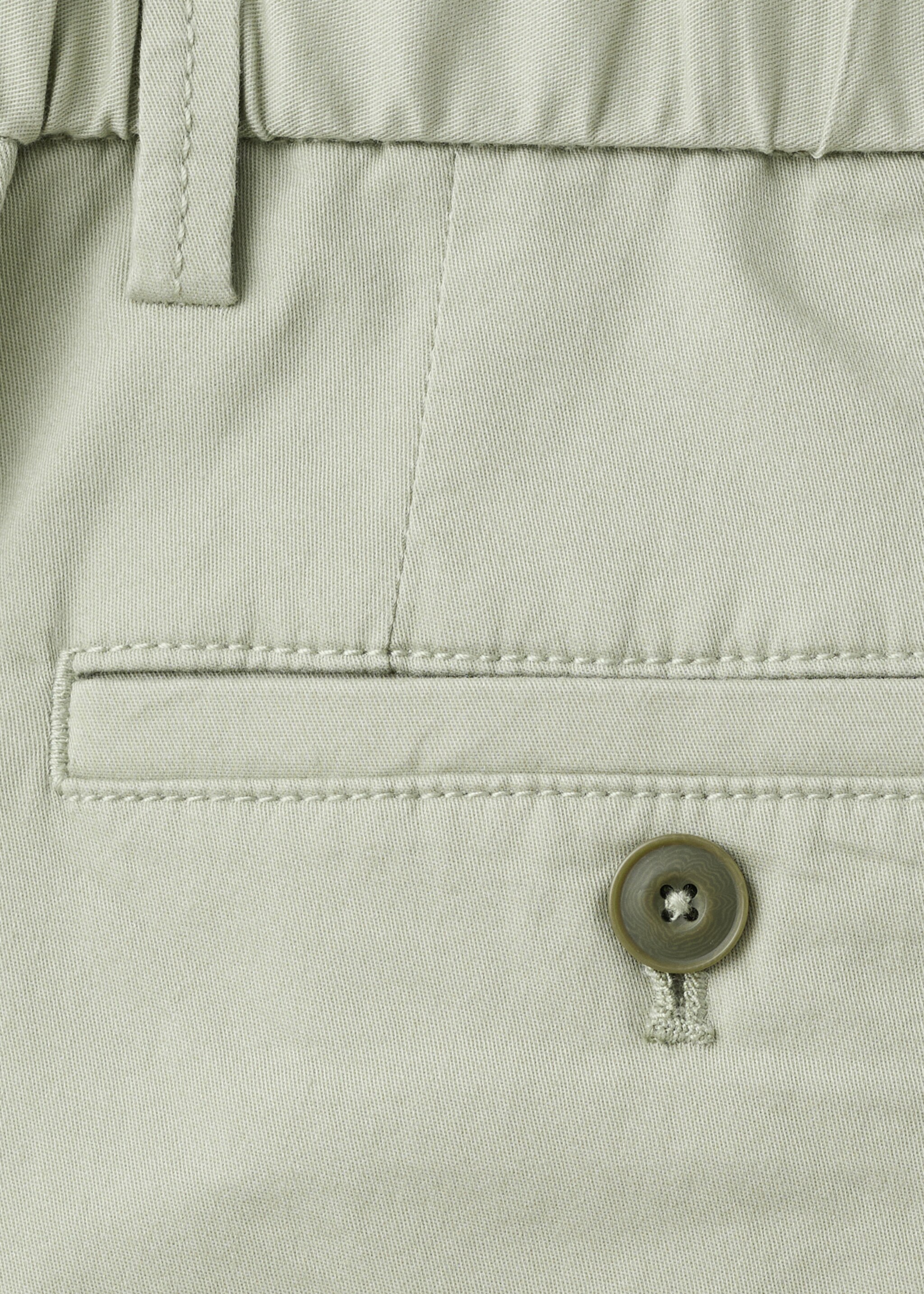 Slim-fit chino cotton bermuda shorts - Details of the article 0, Mint Green. Ref: 27095929-00.