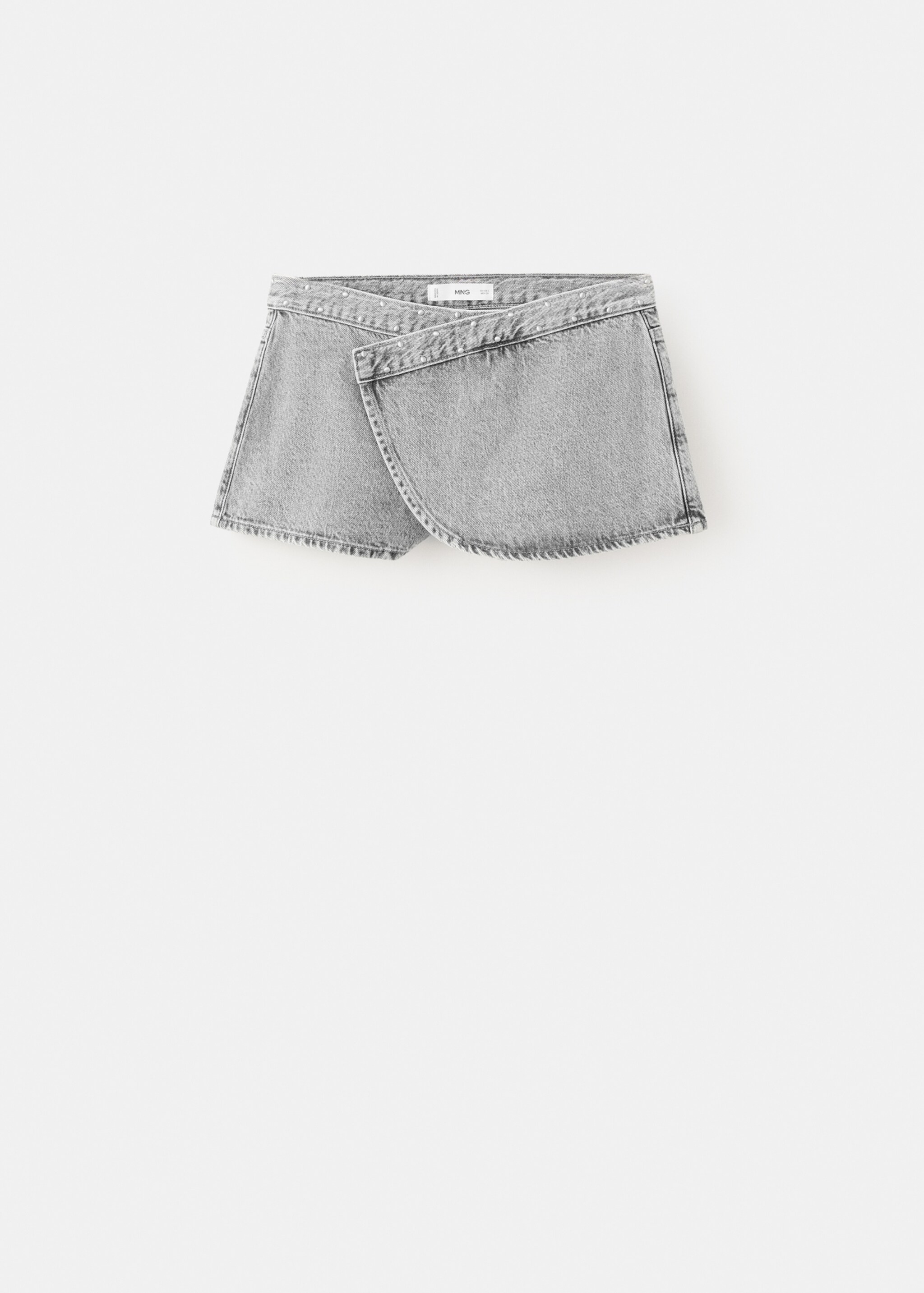 Wrapped skort - Article without model, Denim Grey. Ref: 27095933-00.