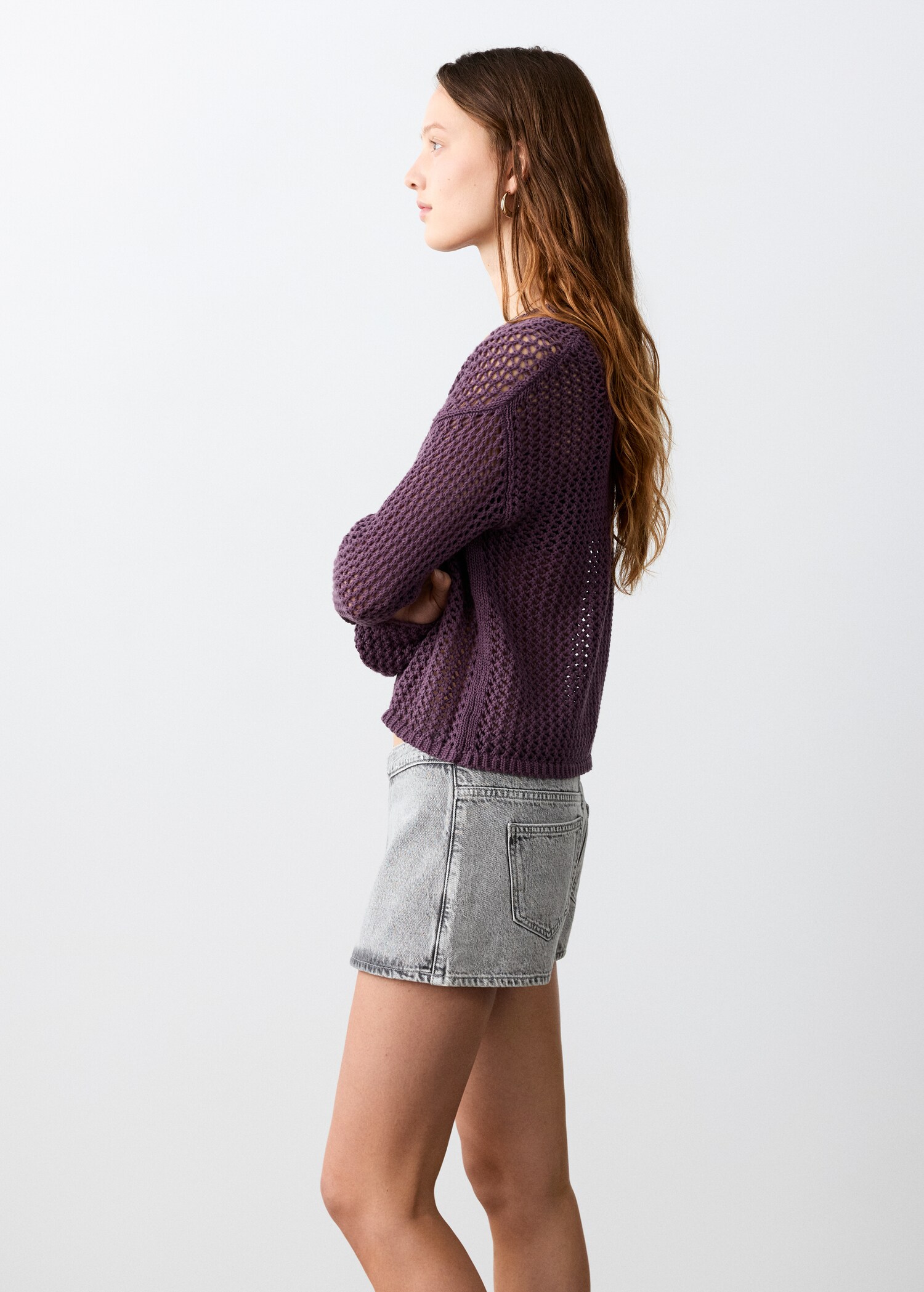 Jupe-culotte croisée à clous - Détail de l'article 1